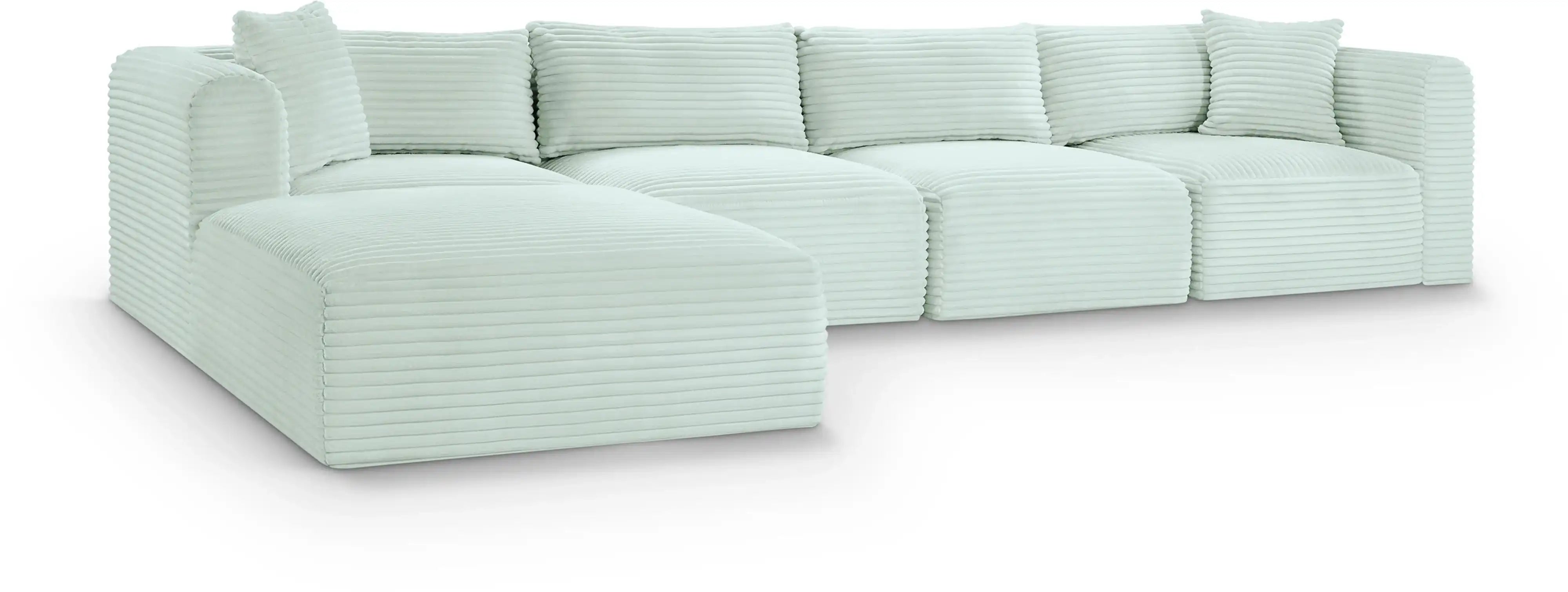 Shaggy - 5 Piece Modular Sectional With Ottoman - Best Buy Furniture