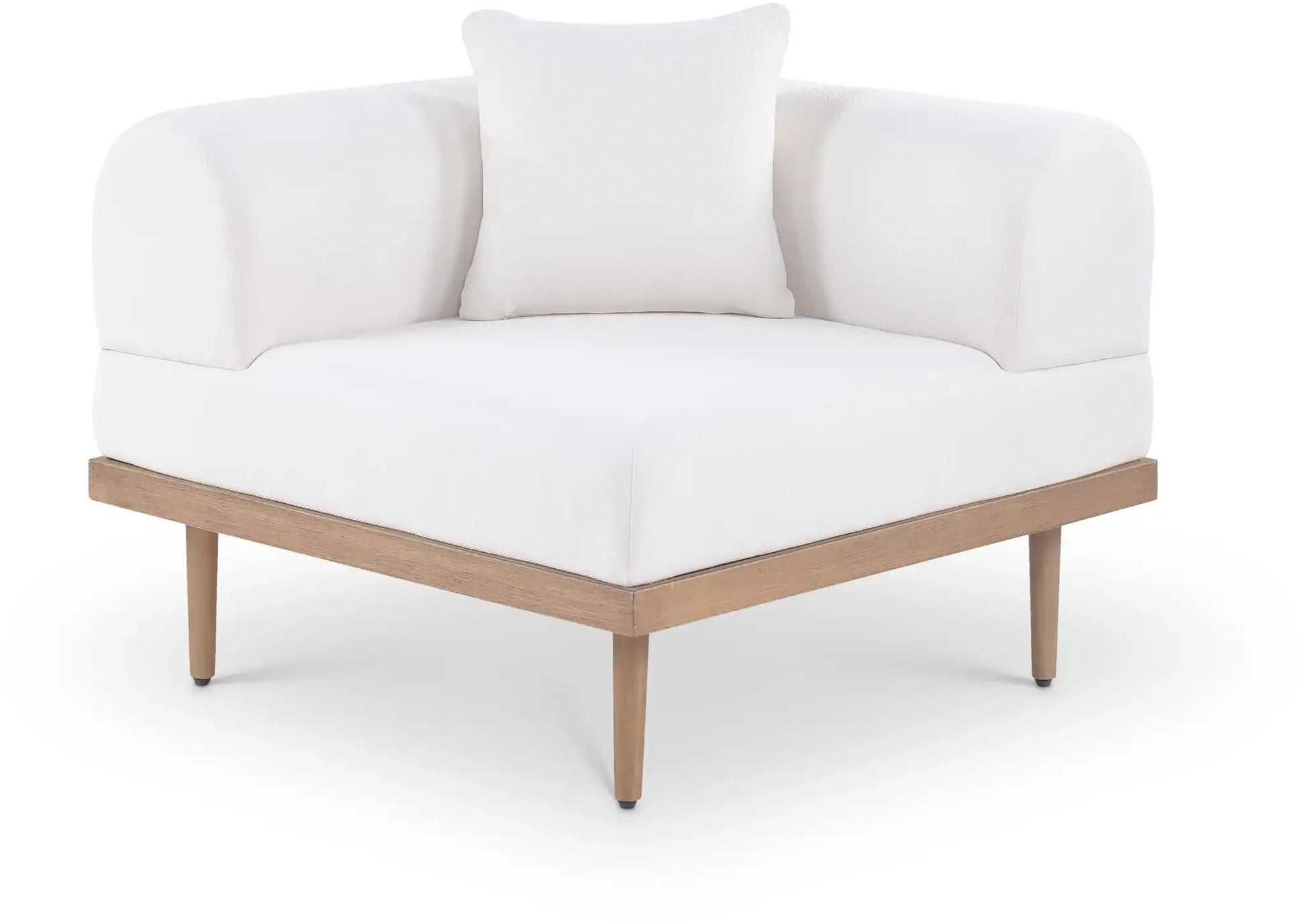 Laguna - Resilient Water Resistant Fabric Upholstered Outdoor Patio Modular Corner Chair - Best Buy Furniture