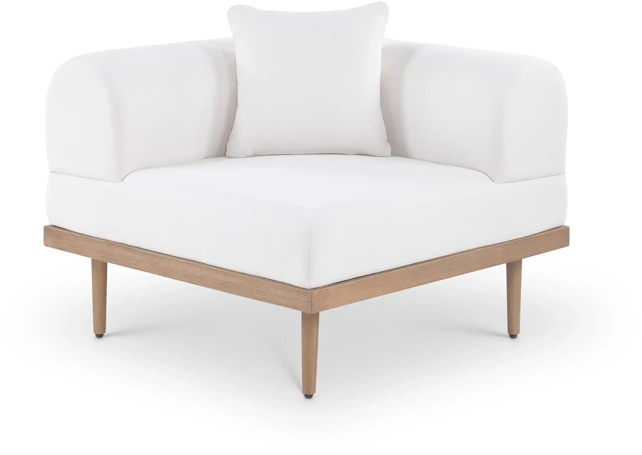 Laguna - Resilient Water Resistant Fabric Upholstered Outdoor Patio Modular Corner Chair - Best Buy Furniture