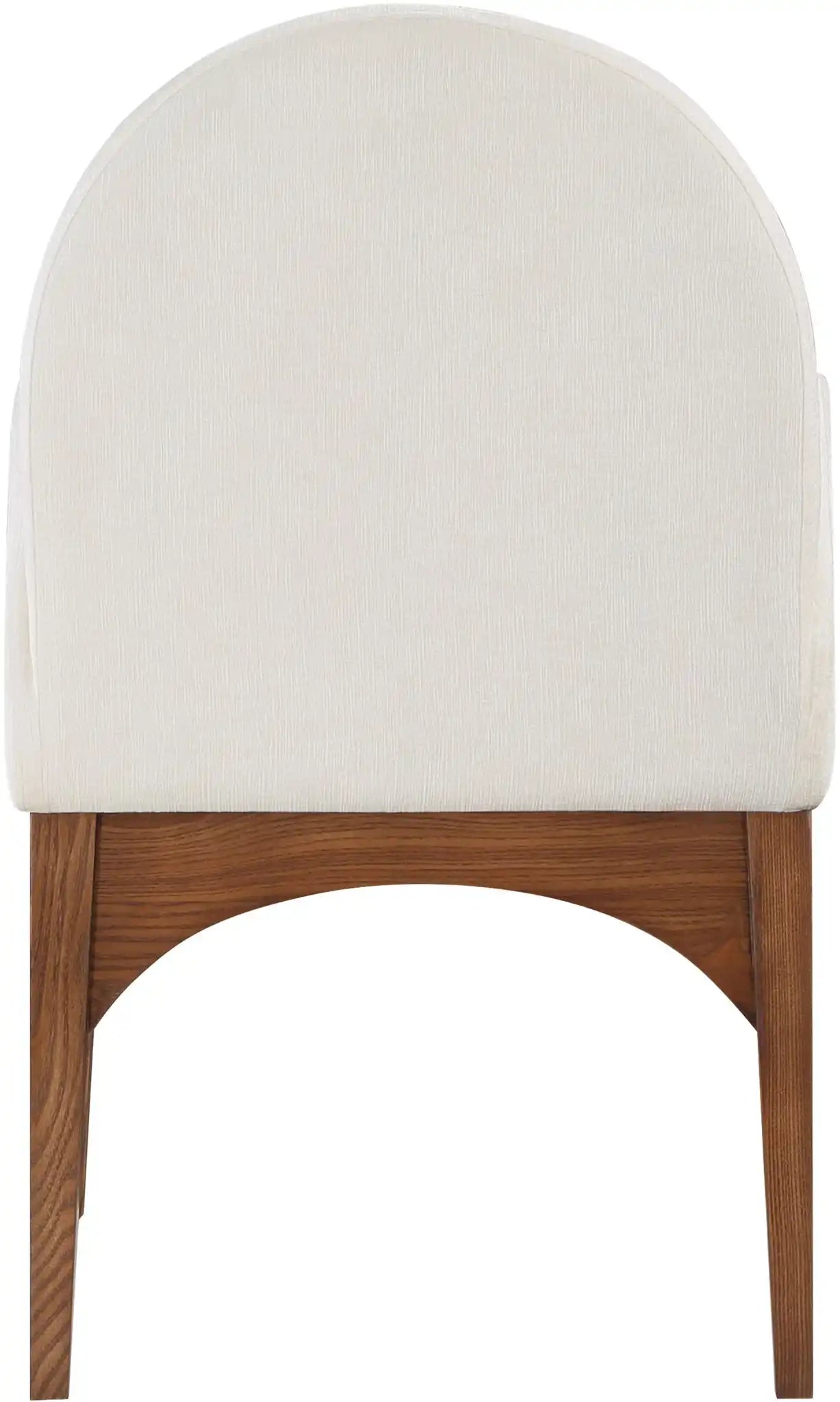 Waldorf - Chenille Dining Arm Chair With Brown Legs