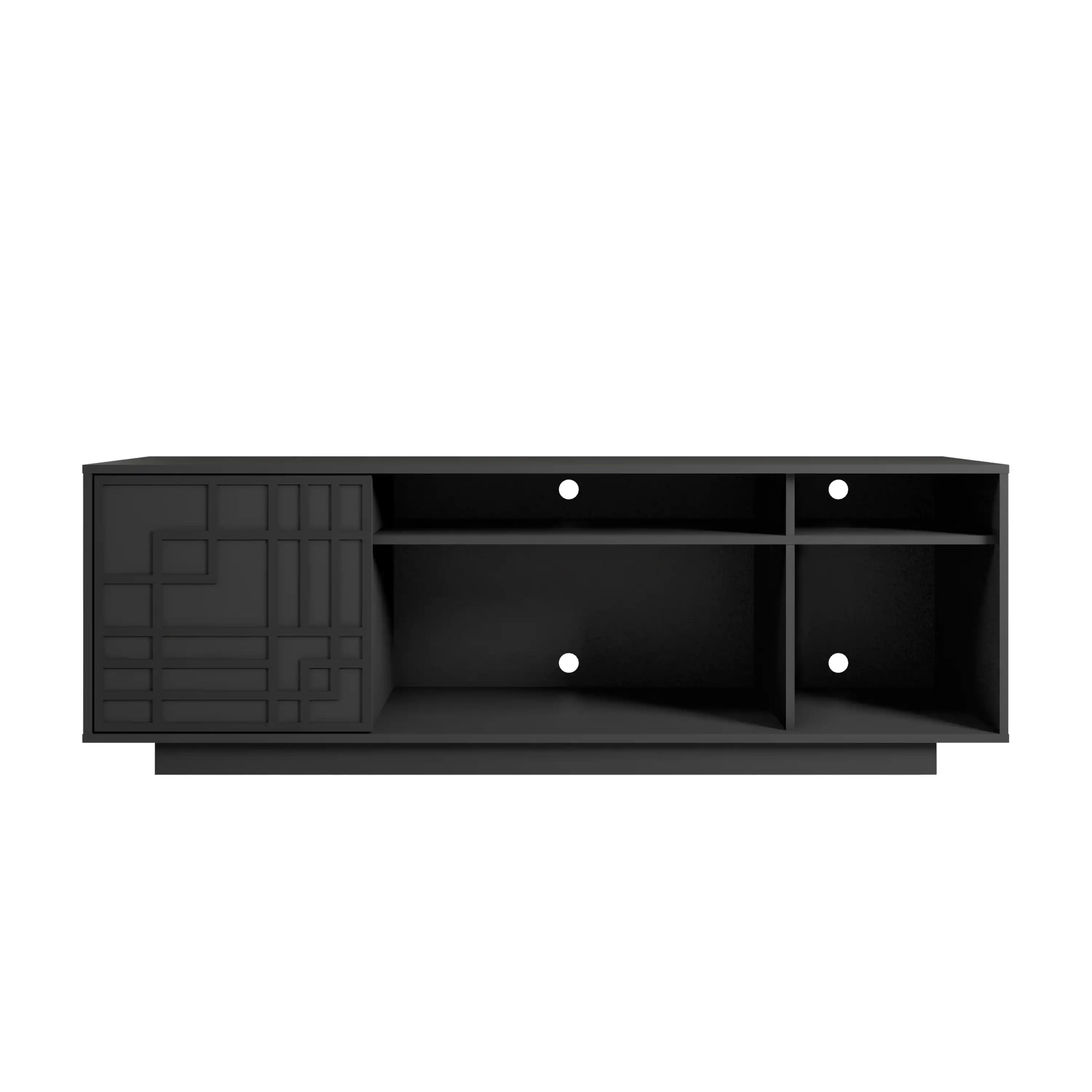 Techni Mobili Contemporary TV Stand for TVs Up to 70 IN., Black - Best Buy Furniture