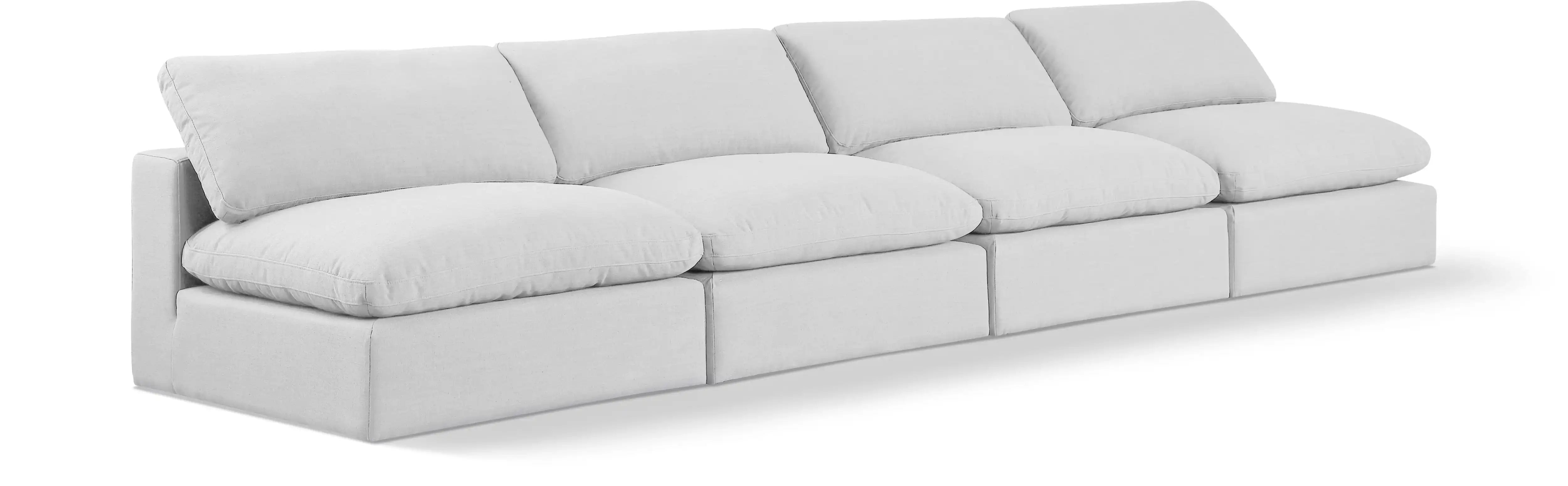 Comfy - Linen Modular Armless Sofa 4 Seats - Best Buy Furniture