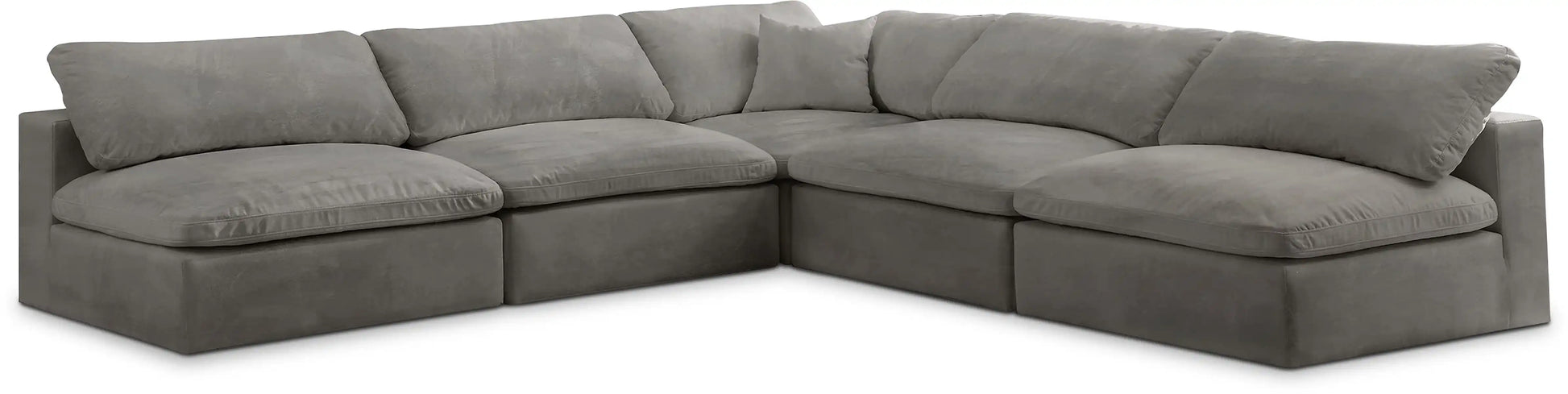 Cozy - 5 Piece Modular Corner Armless Sectional - Best Buy Furniture