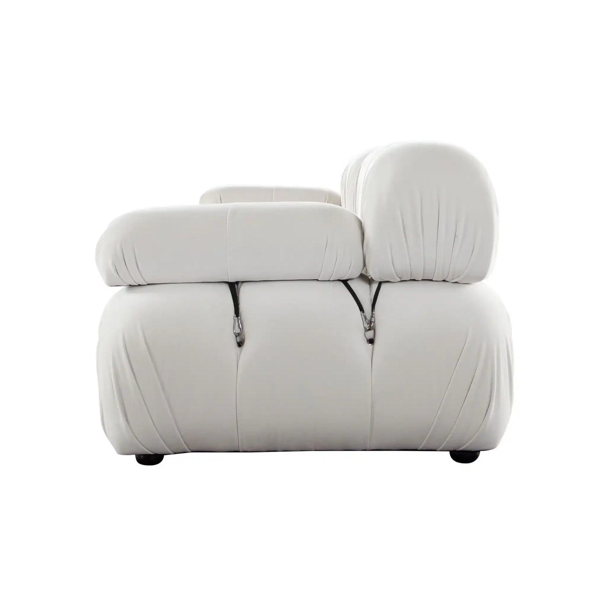 Paloma 3 Piece Modular Sofa – Light Cream Velvet - Best Buy Furniture