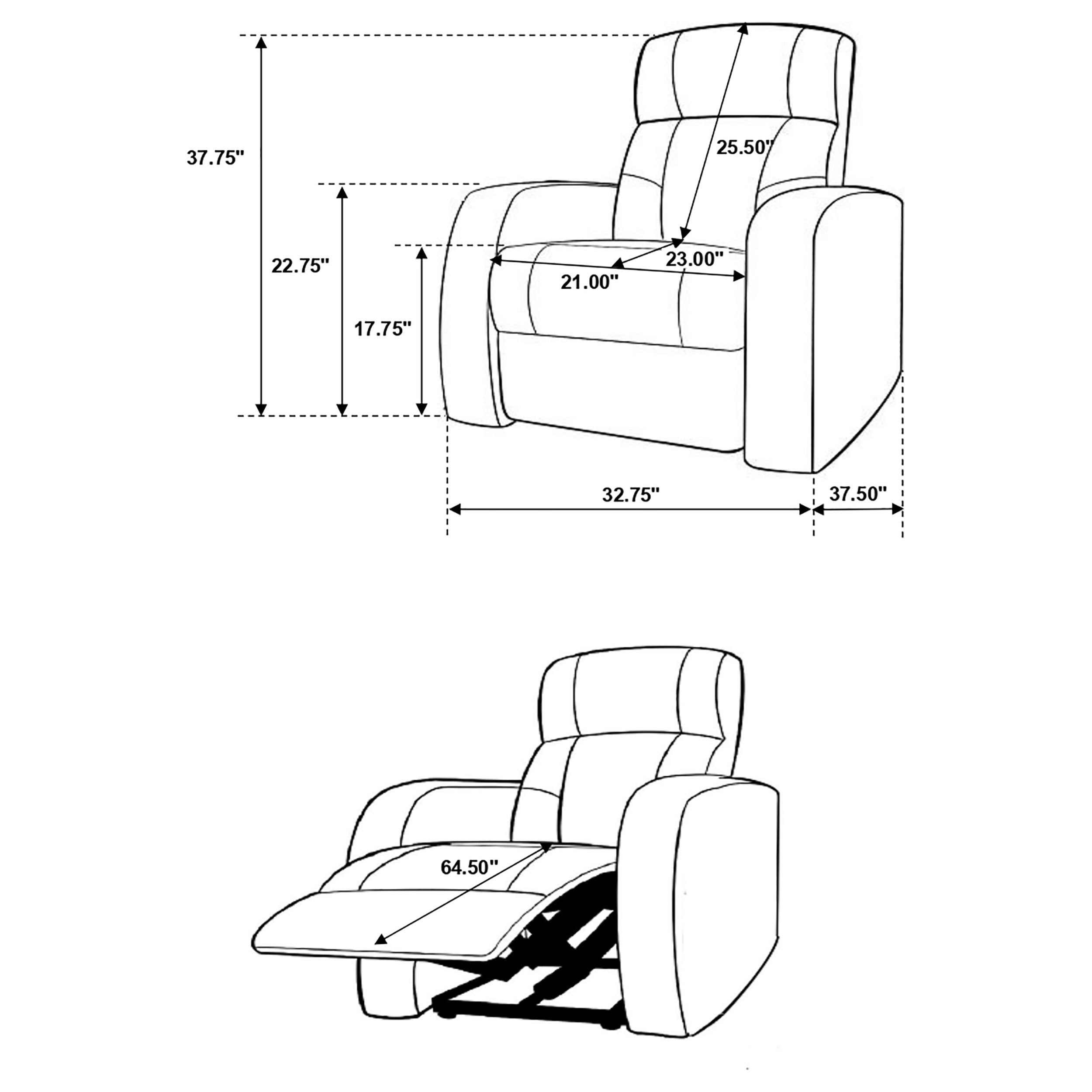 Cyrus 5-piece Upholstered Home Theater Seating-CoasterEssence