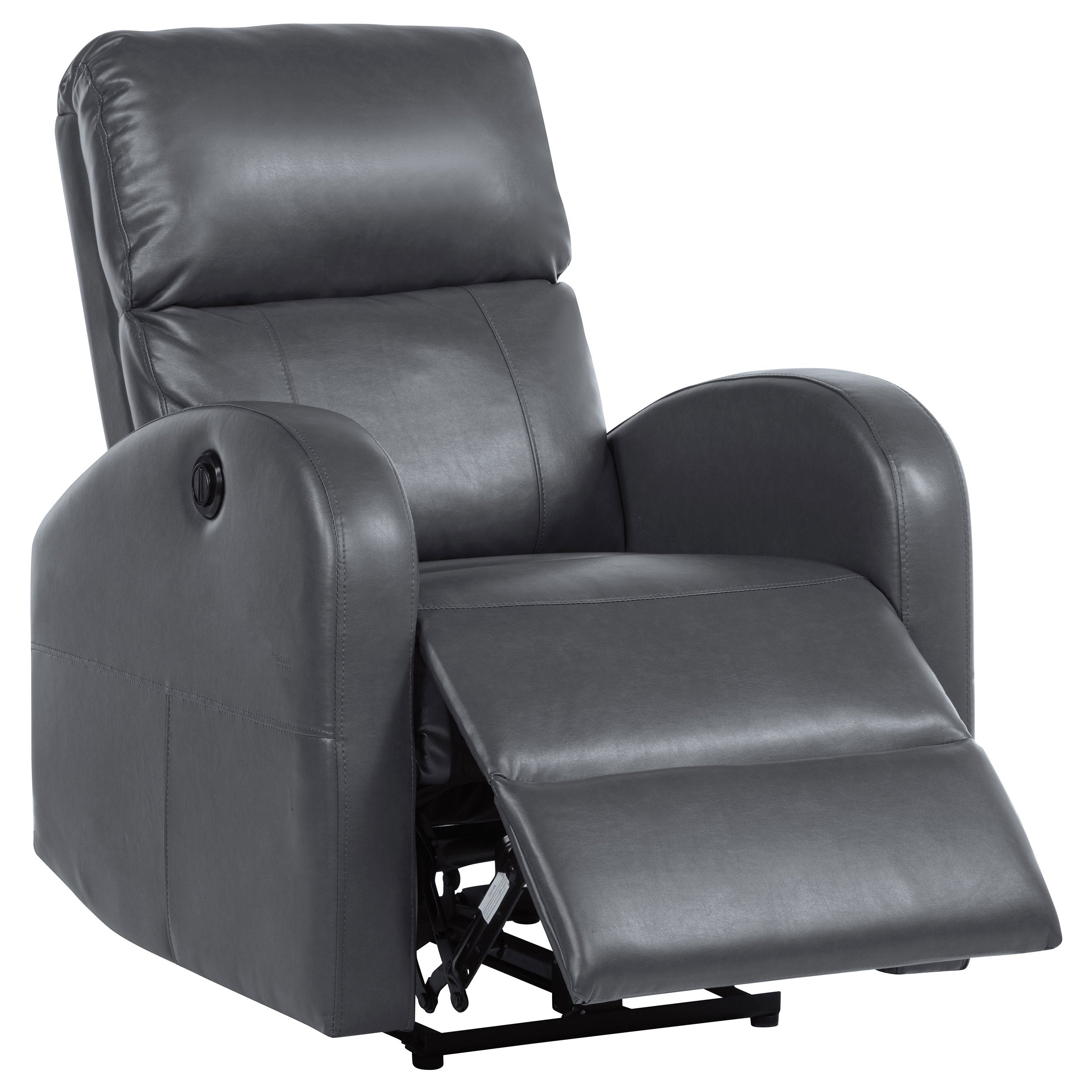 Grant Upholstered Power Recliner Chair Grey-