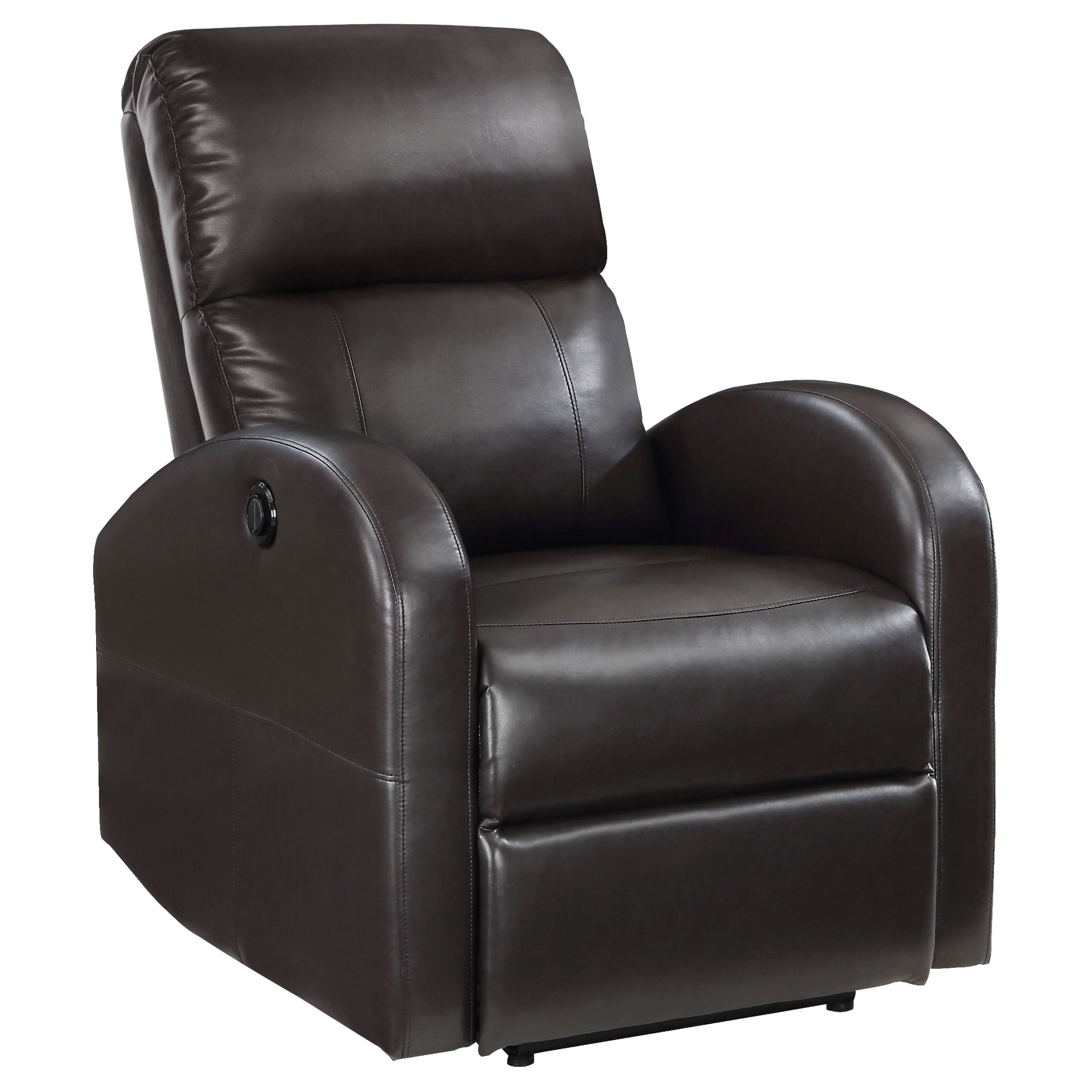 Grant Upholstered Power Recliner Chair Brown-