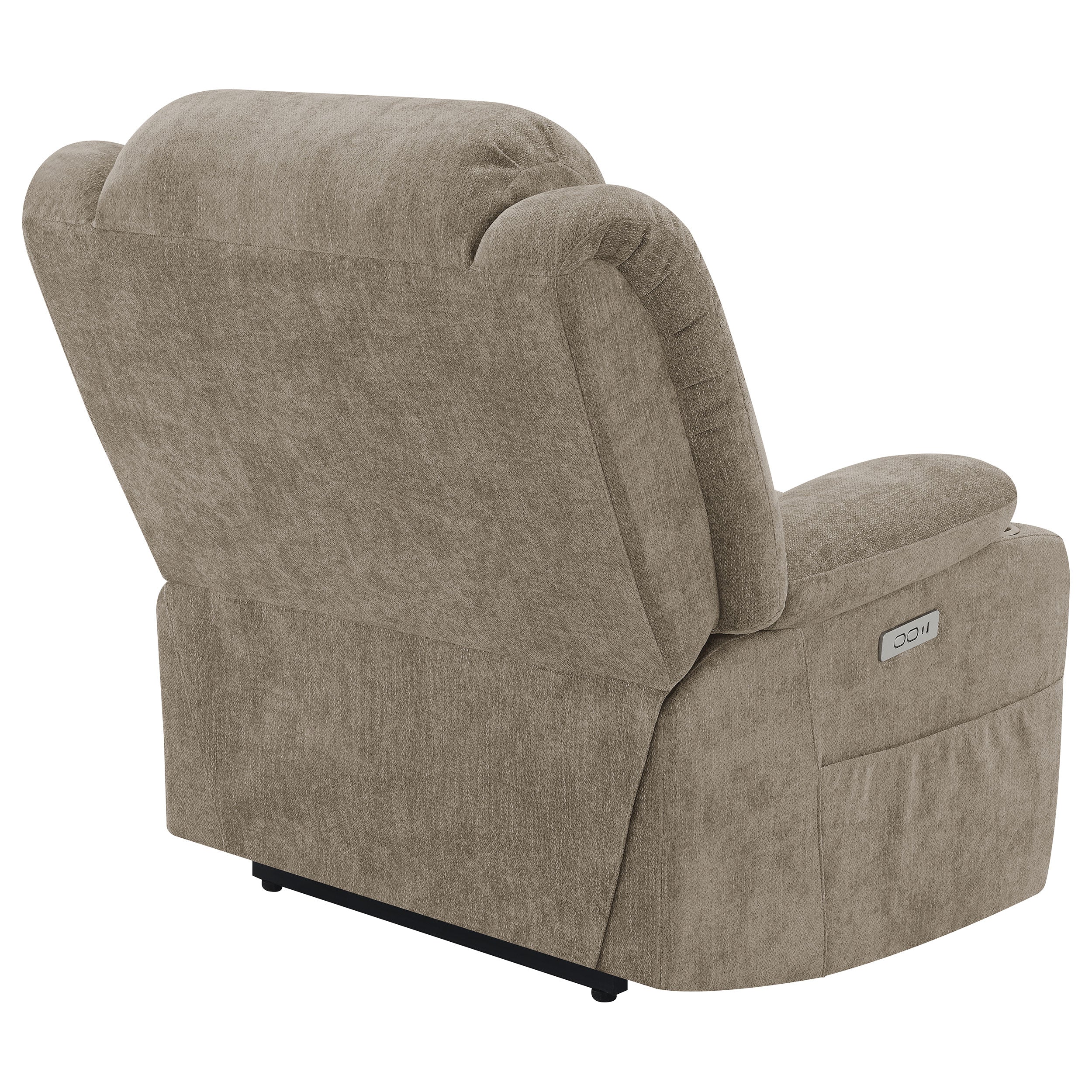 Houston Upholstered Power Lift Recliner Chair Camel-