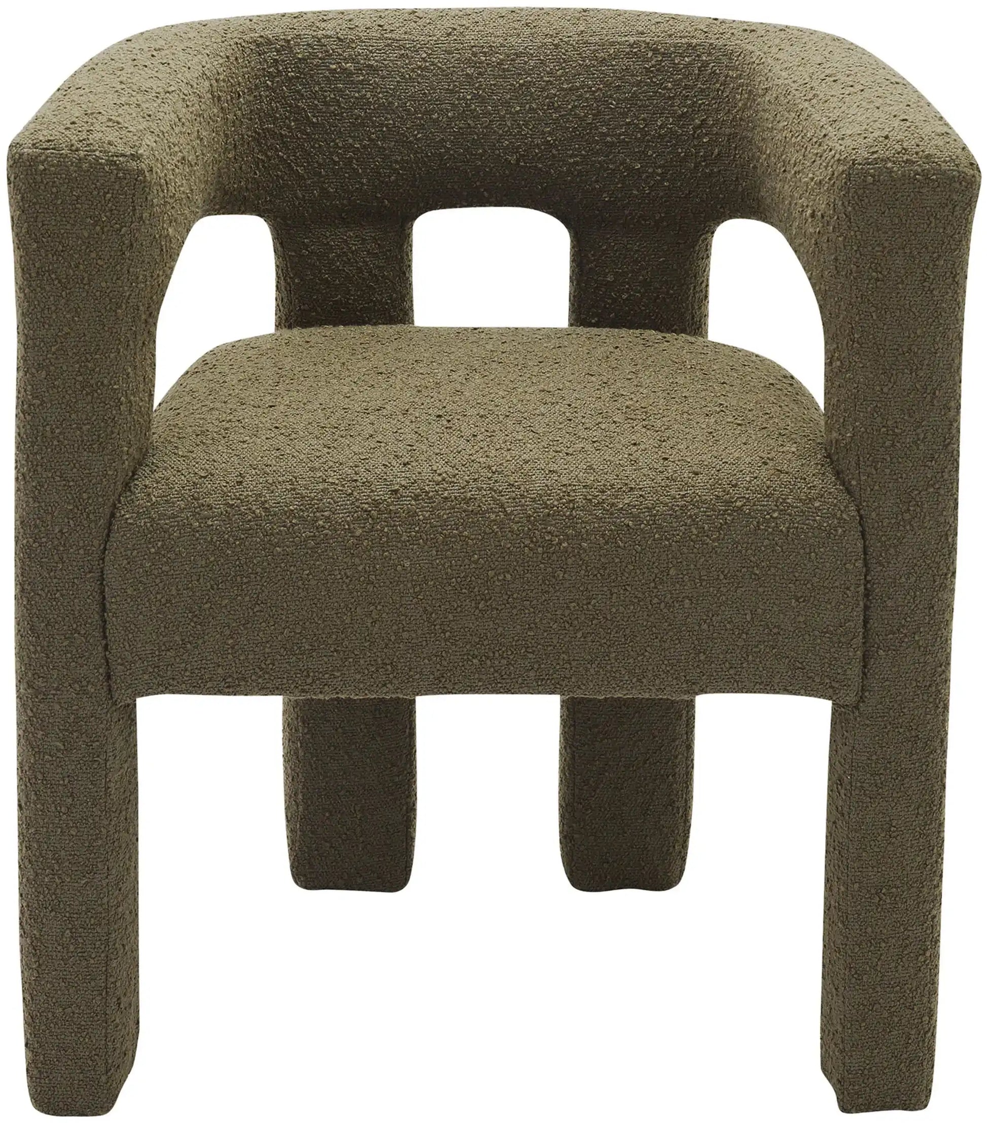 Athena - Boucle Fabric Dining Chair - Best Buy Furniture
