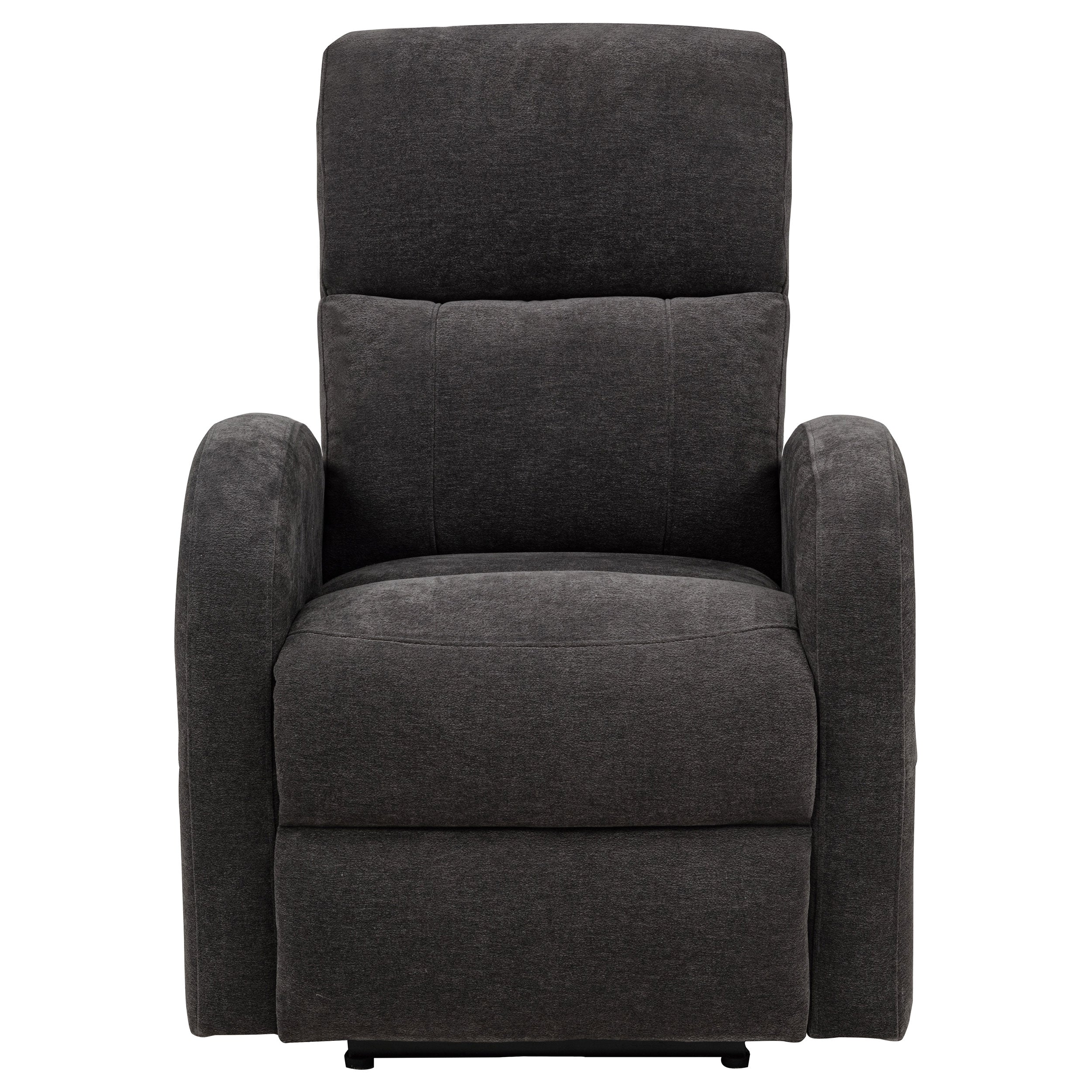 Grant Fabric Upholstered Power Recliner Chair Charcoal Grey-