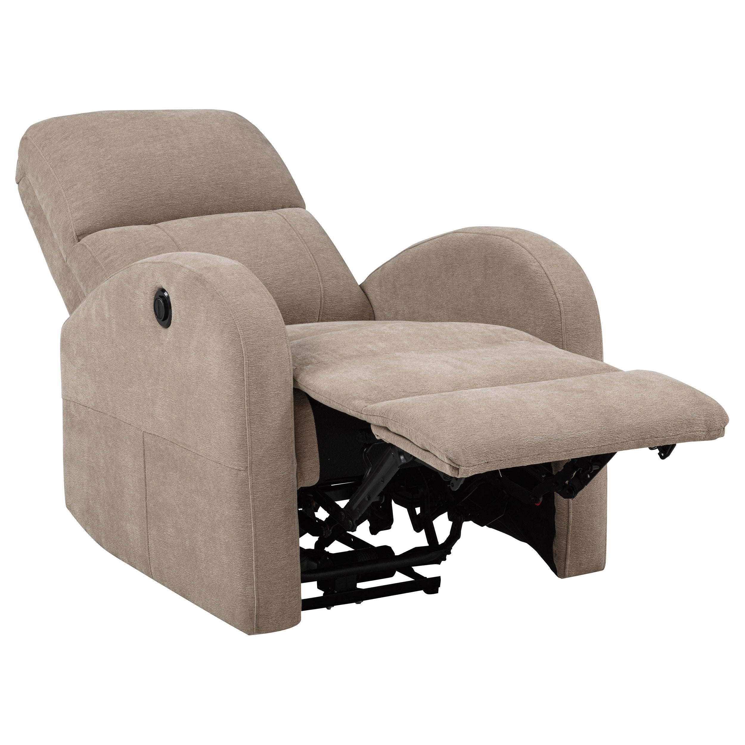 Grant Fabric Upholstered Power Recliner Chair Camel-