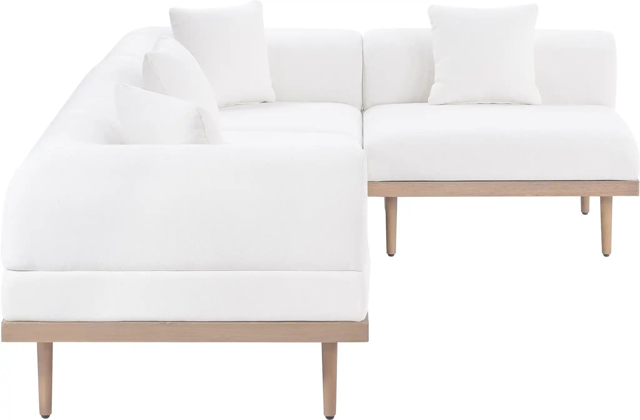 Laguna - 4 Piece 106.5" Upholstered Outdoor Patio Modular Sectional