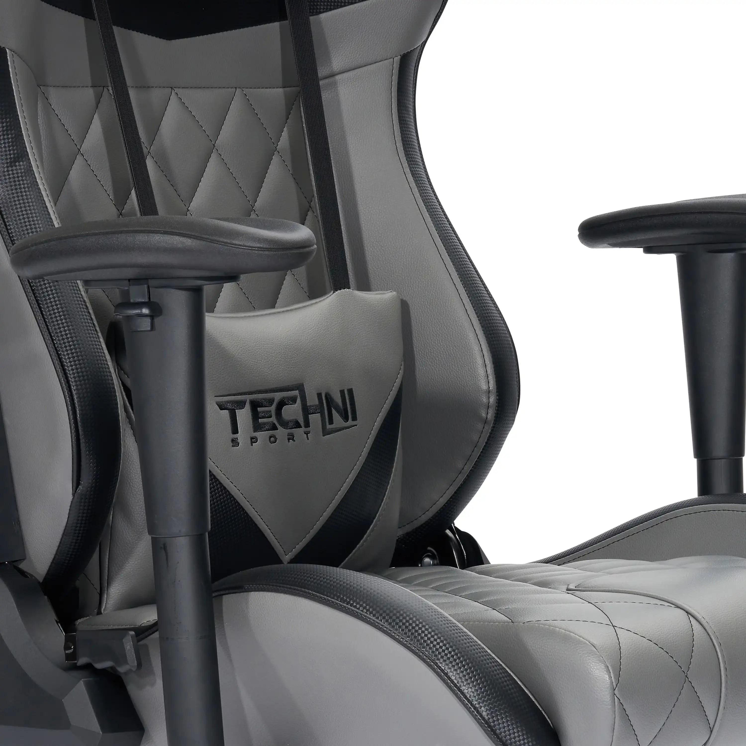 Techni Sport XL Ergonomic Gaming Chair , Grey - Best Buy Furniture