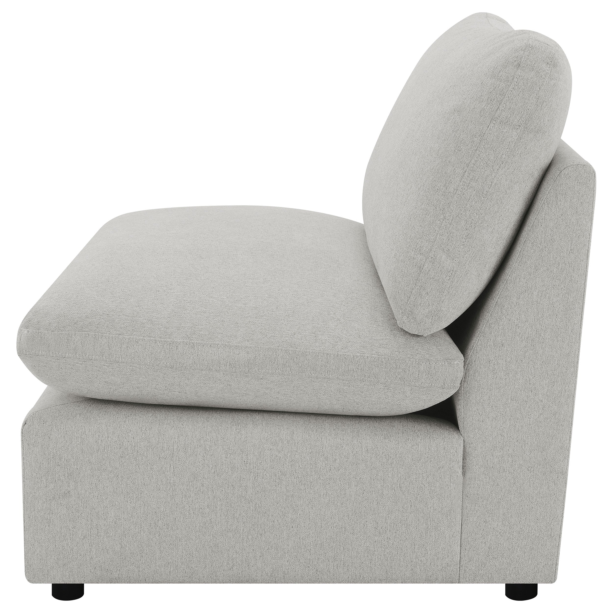 Collins Modular Armless Chair Grey-