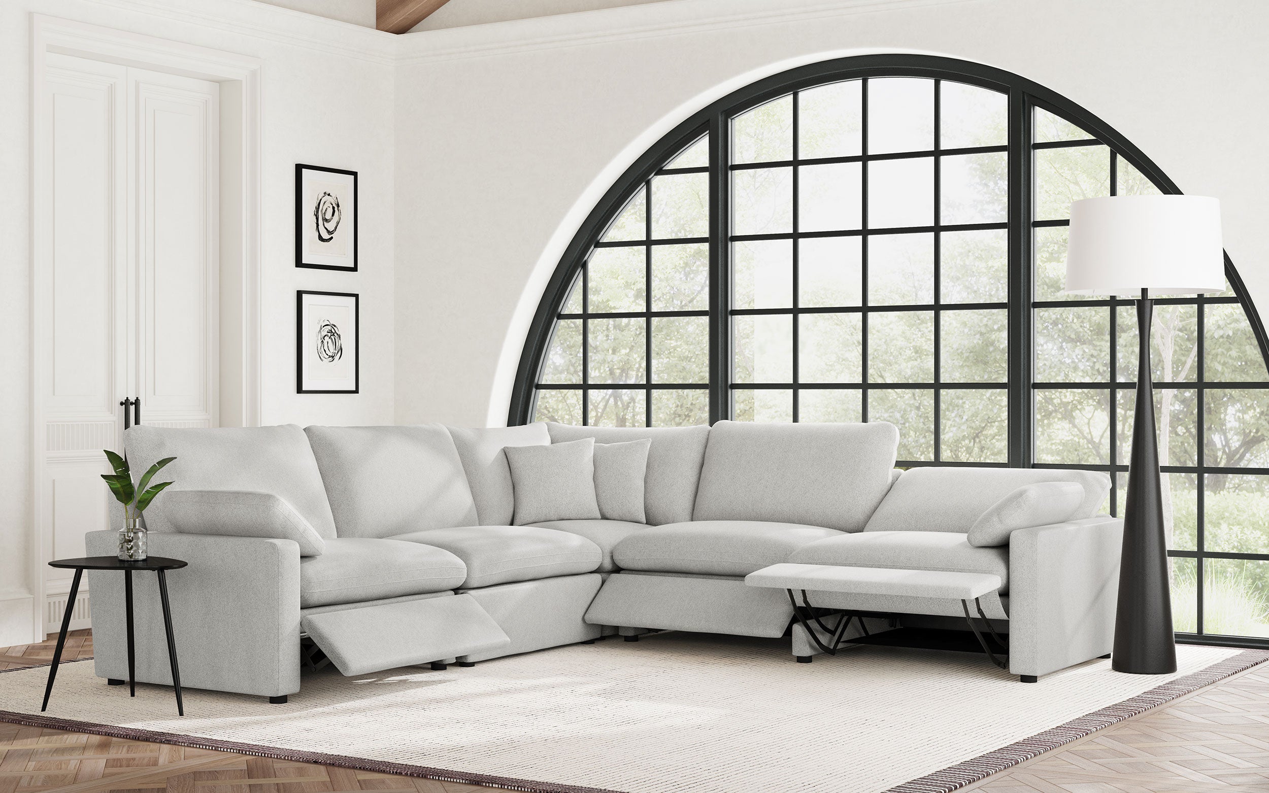 Collins Modular RAF Power Recliner Grey-