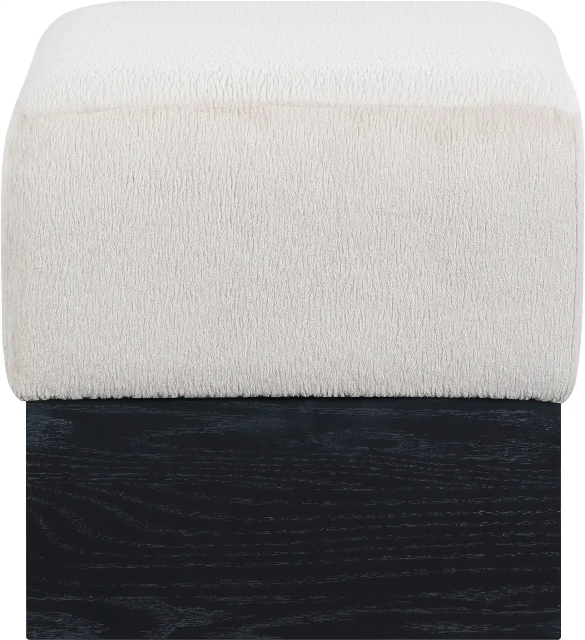 Havre - Ottoman / Stool With Black Base