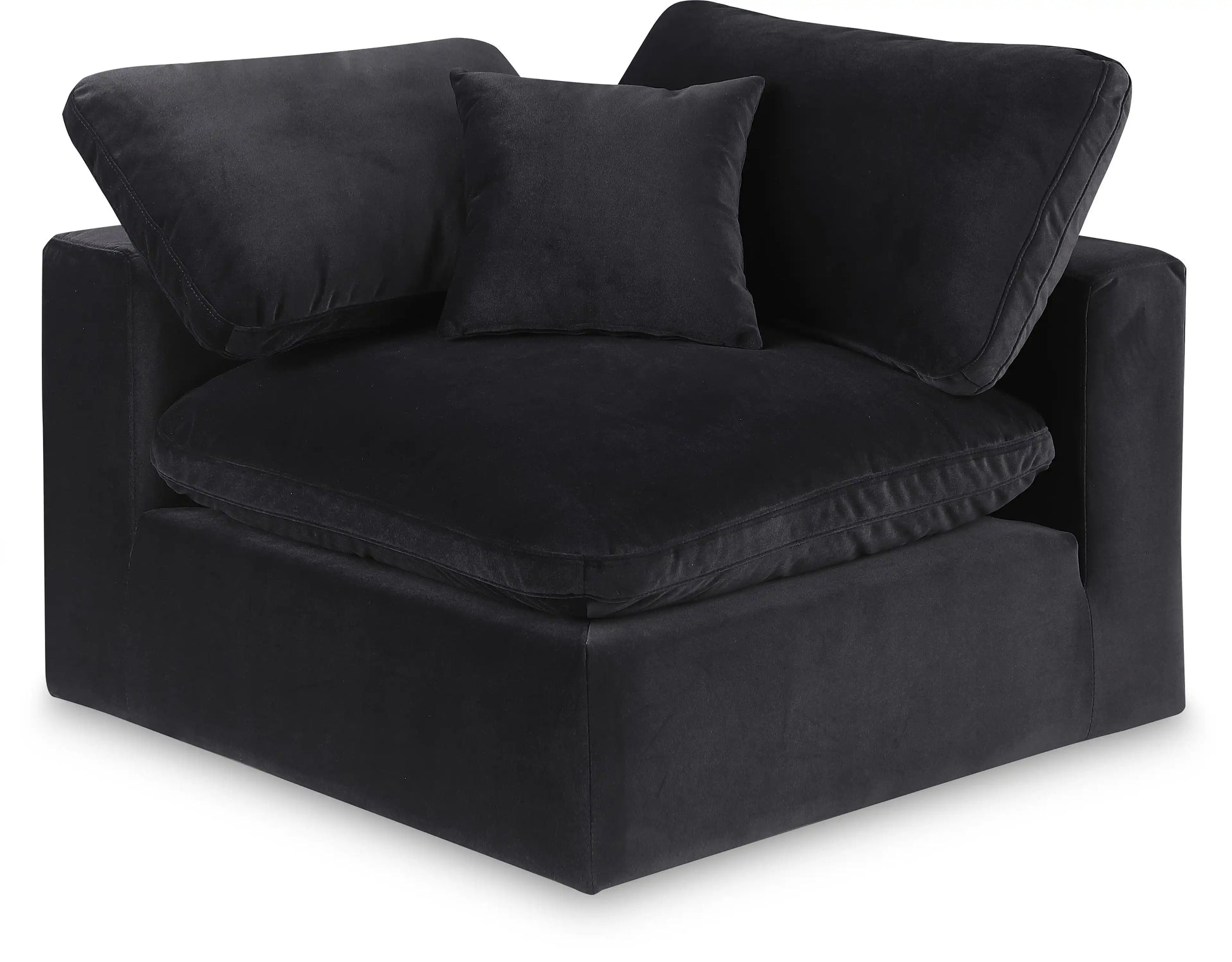 Comfy - Velvet Corner Chair - Best Buy Furniture