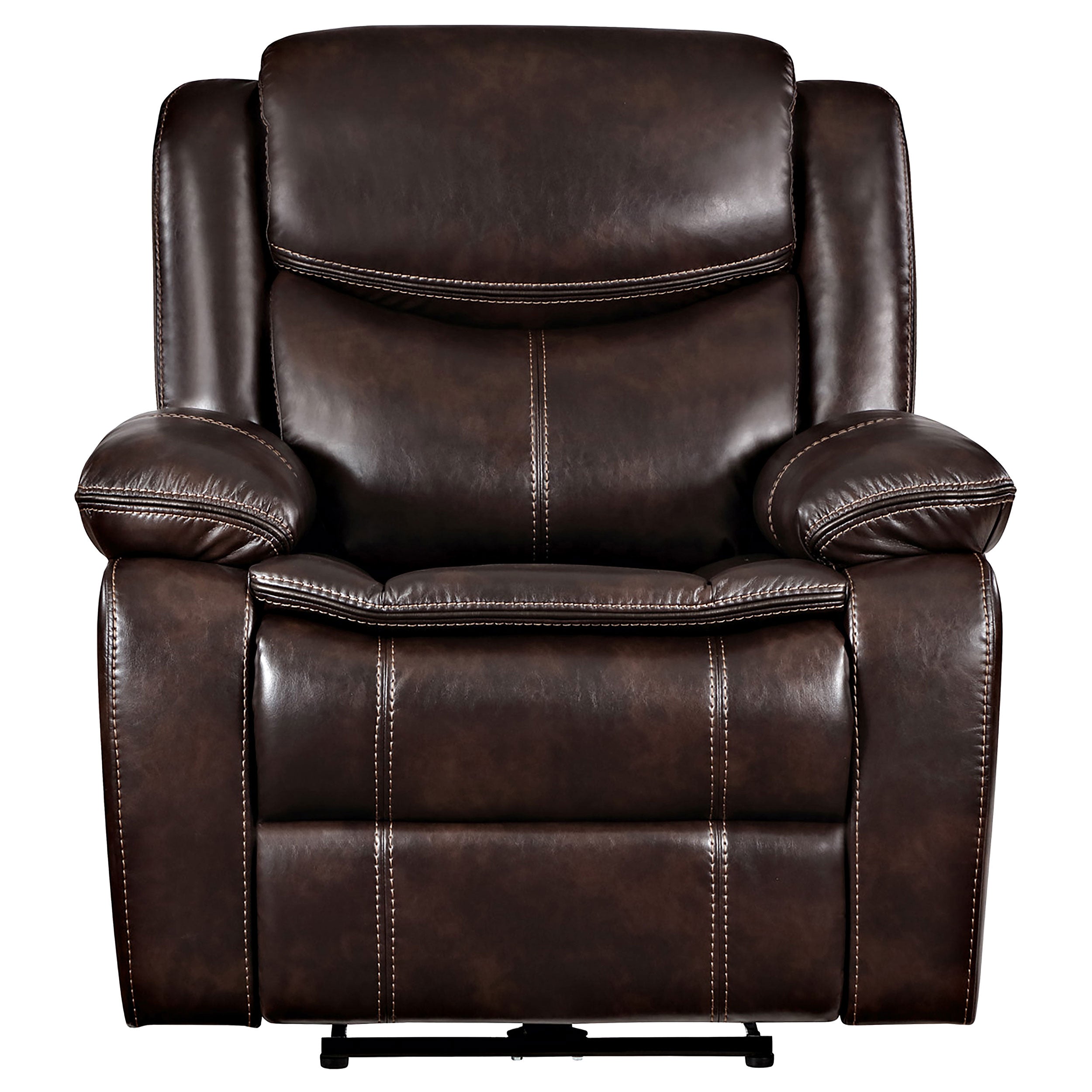 Sycamore Upholstered Power Recliner Chair Dark Brown-
