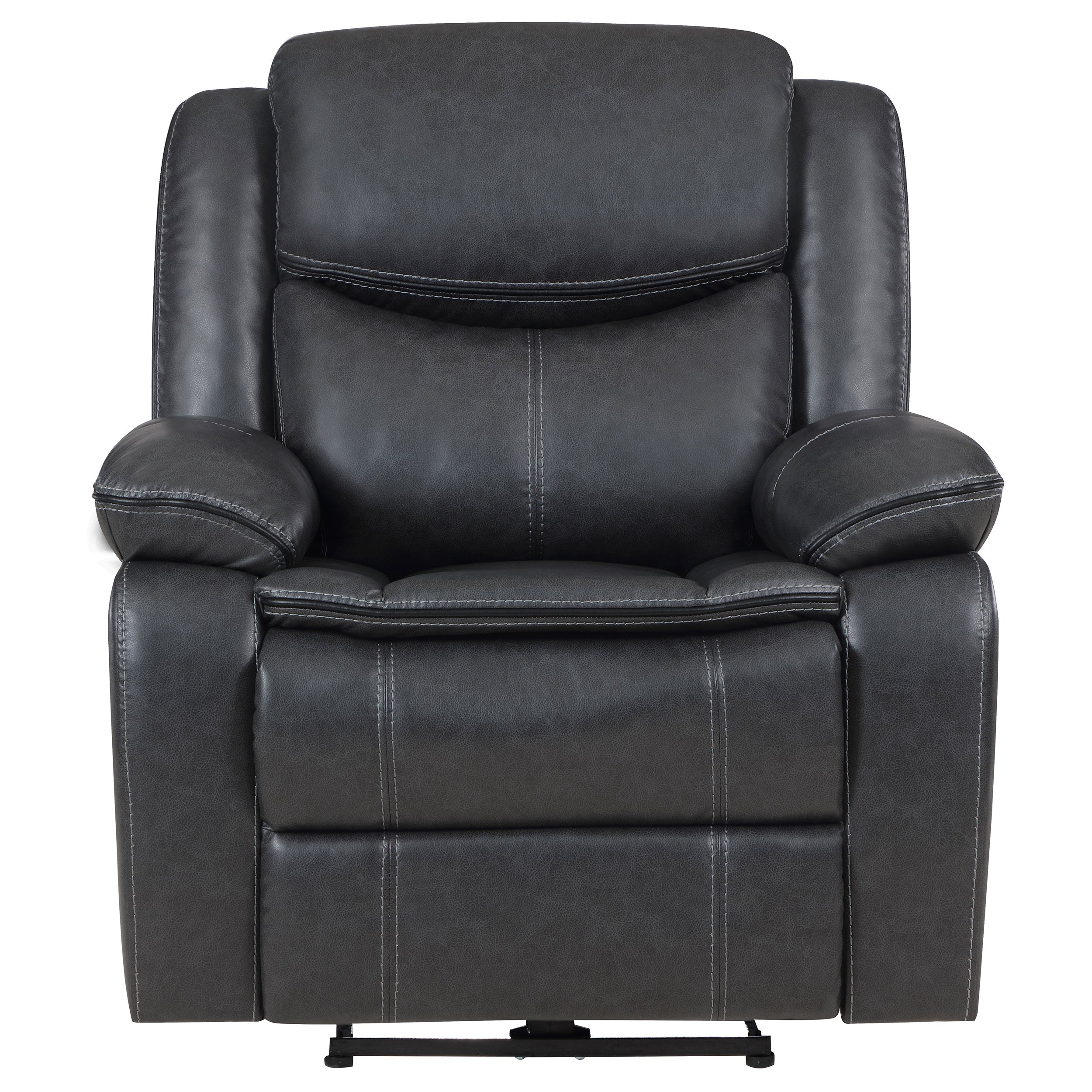 Sycamore Upholstered Power Recliner Chair Dark Grey-