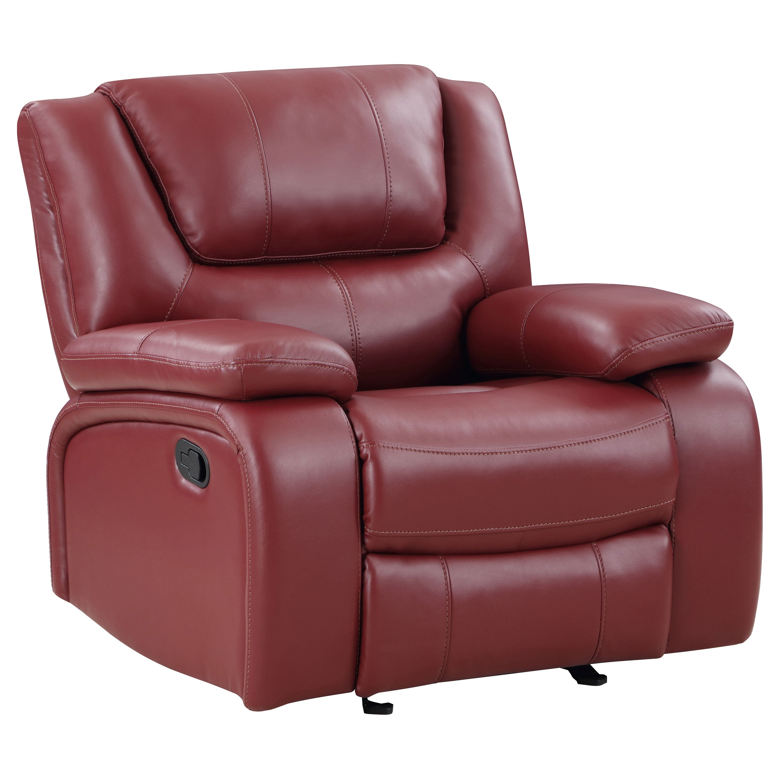 Camila Upholstered Glider Recliner Chair Red-