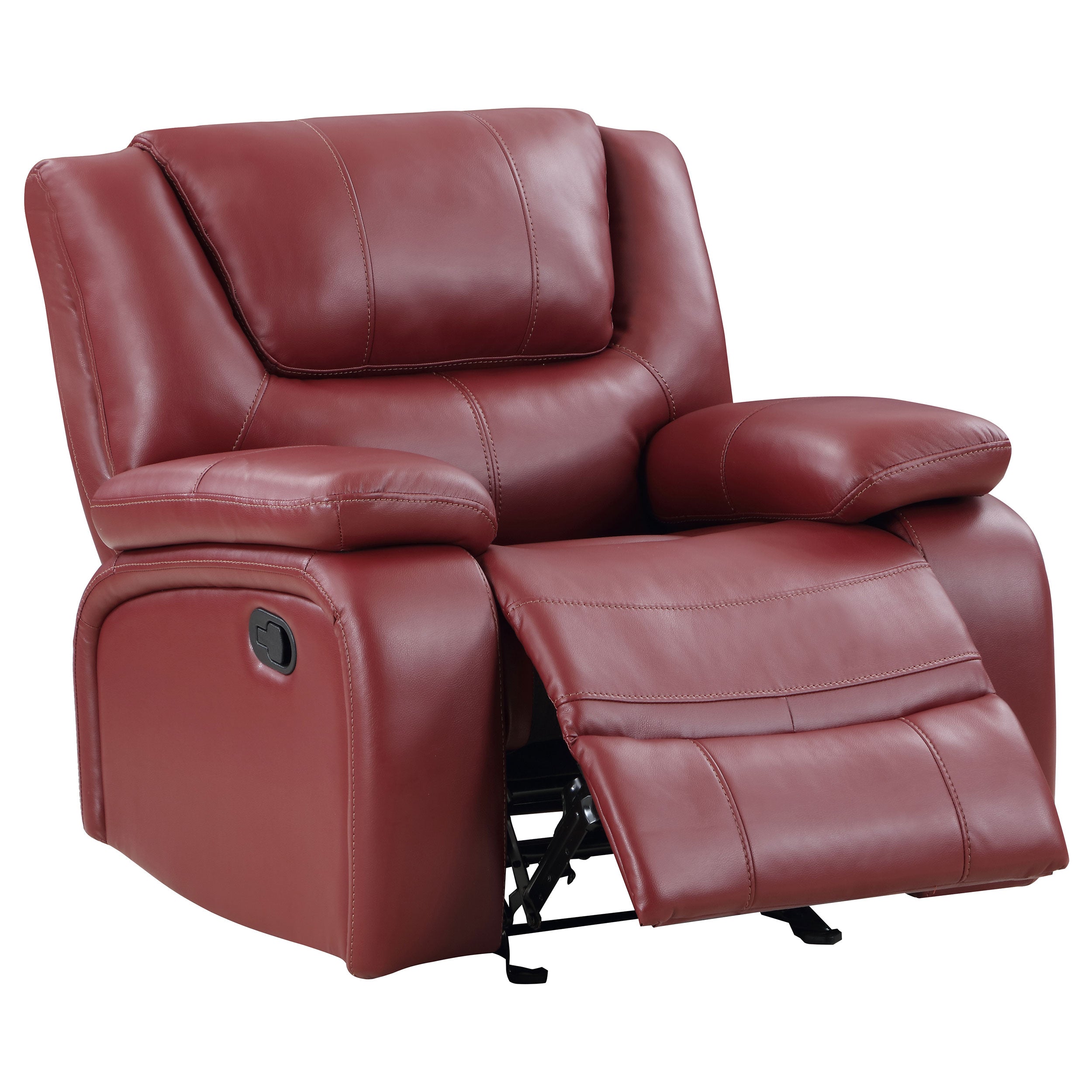 Camila Upholstered Glider Recliner Chair Red-