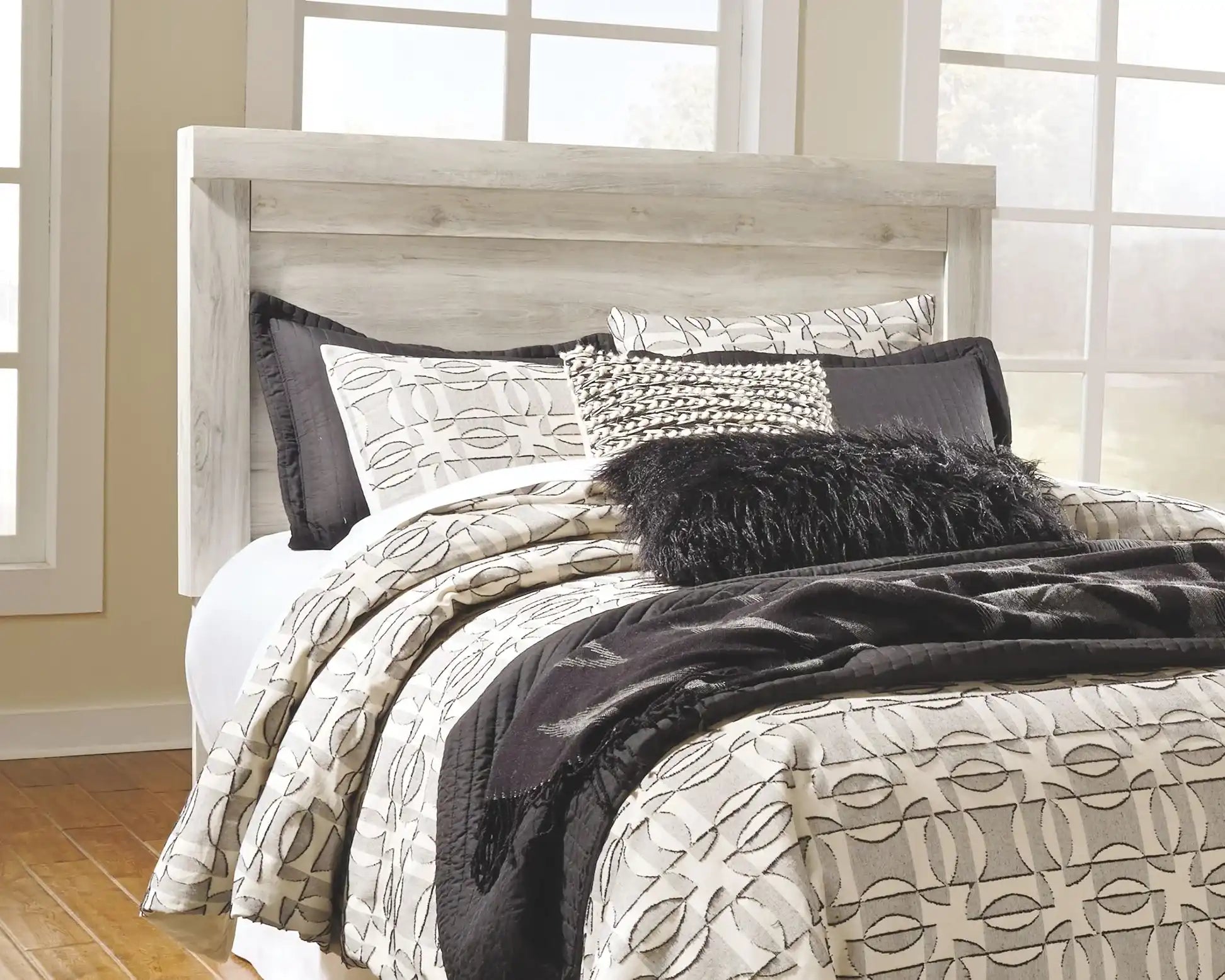 Bellaby - Panel Headboard With Bolt On Metal Frame - Best Buy Furniture