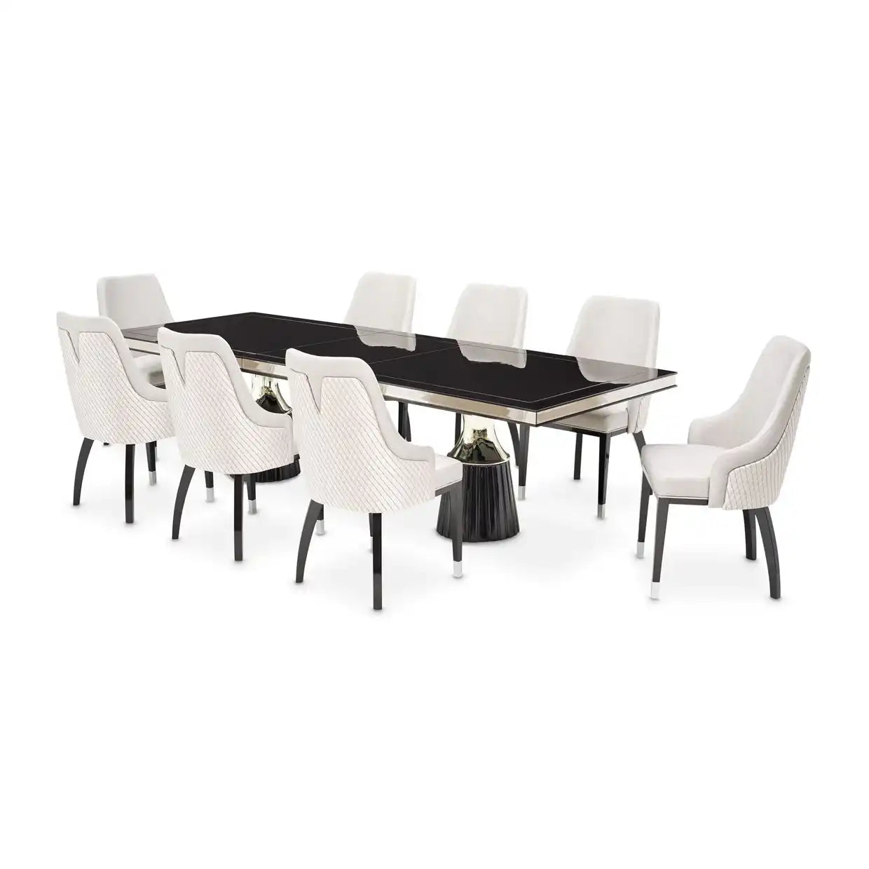 Carmela - Double Pedestal Dining Table - Best Buy Furniture