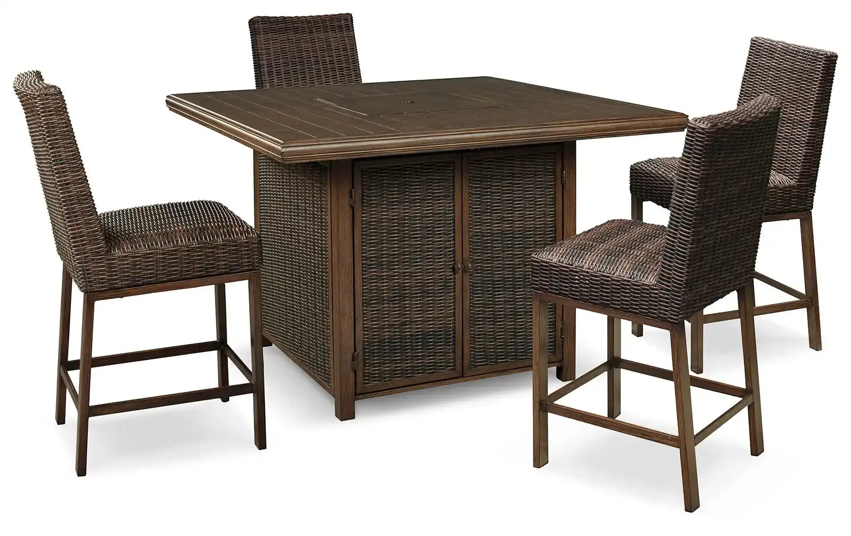 Paradise Trail - Outdoor Fire Pit Table Set - Best Buy Furniture
