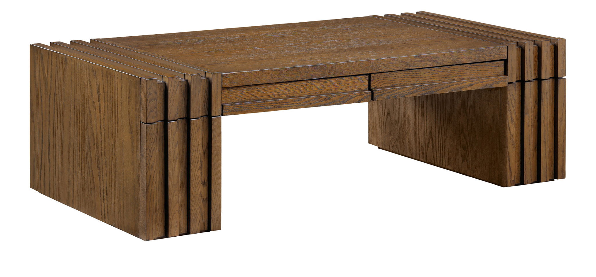 Stanton - Oak Veneer And Solid Wood Table - Best Buy Furniture