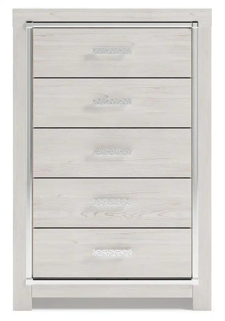 Altyra - Five Drawer Chest - White - Best Buy Furniture