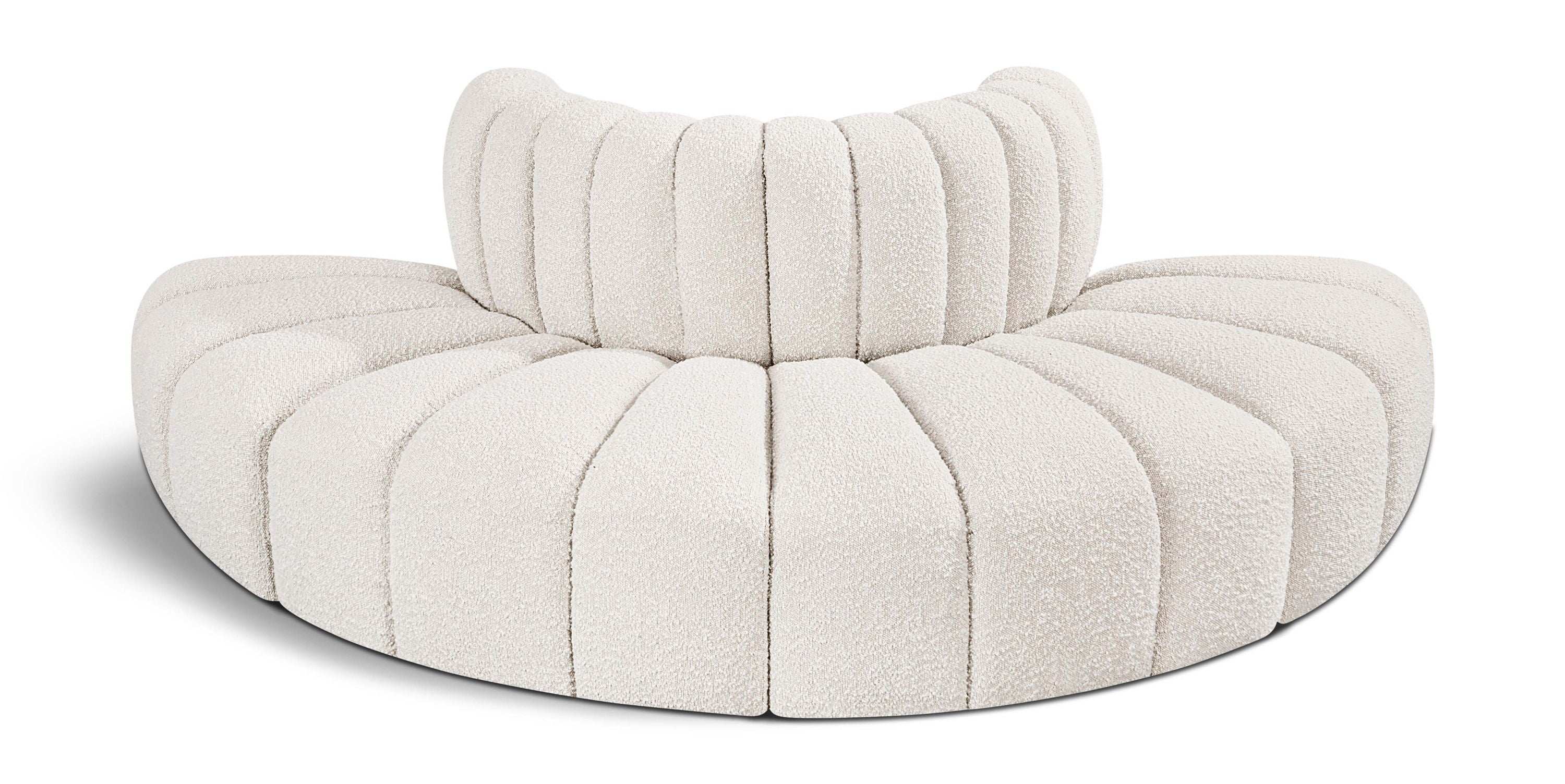 Arc - Boucle Fabric 4 Piece Modular Sofa - Best Buy Furniture