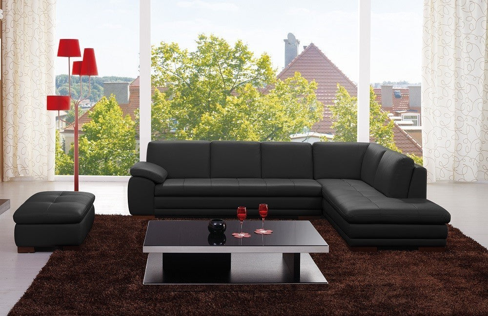 Modena Italian Leather Sectional J&M-625