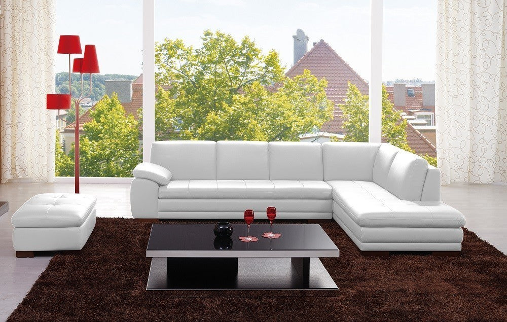 Modena Italian Leather Sectional J&M-625