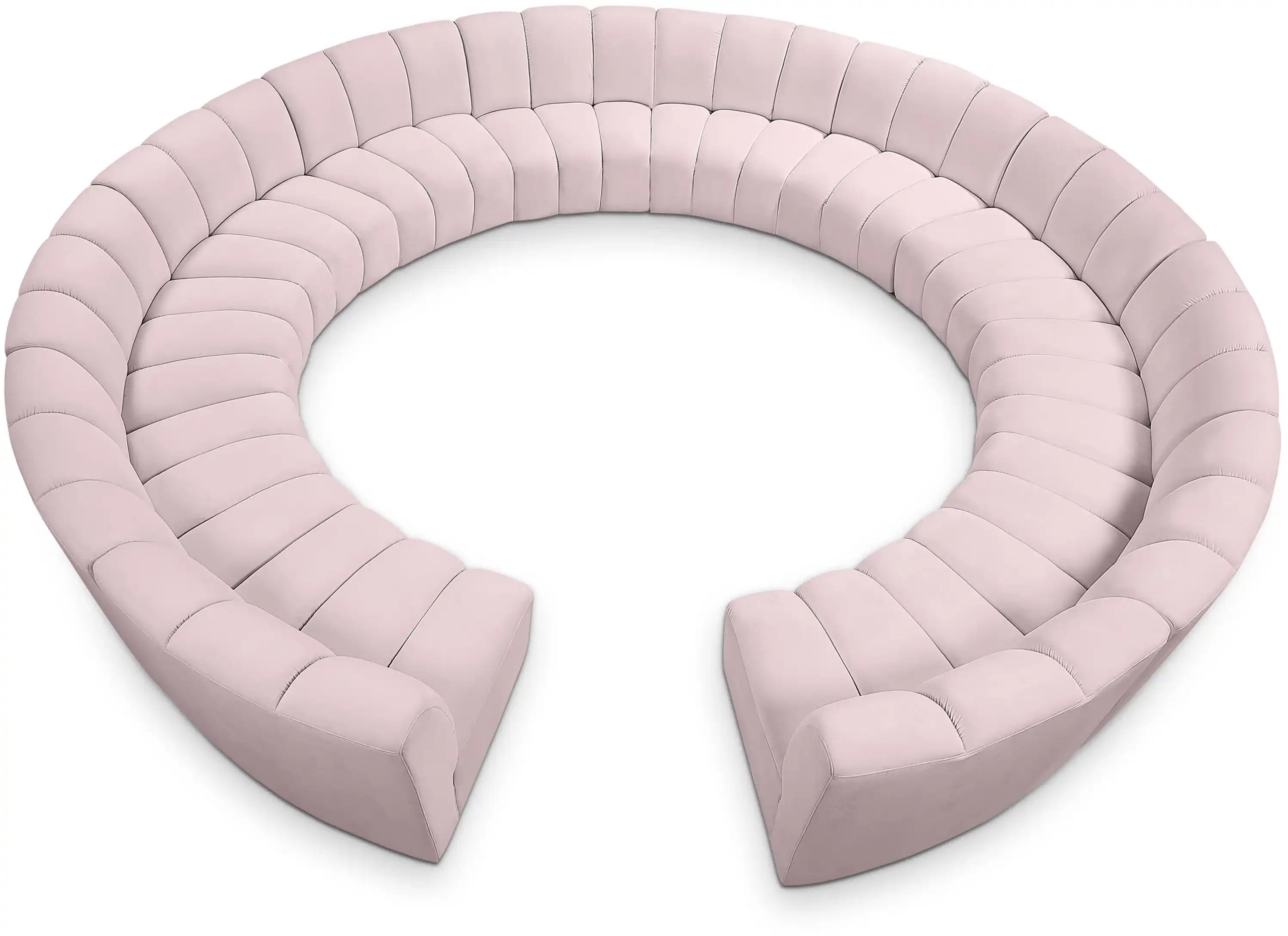 Infinity - 12 Piece Velvet Modular Sectional - Best Buy Furniture