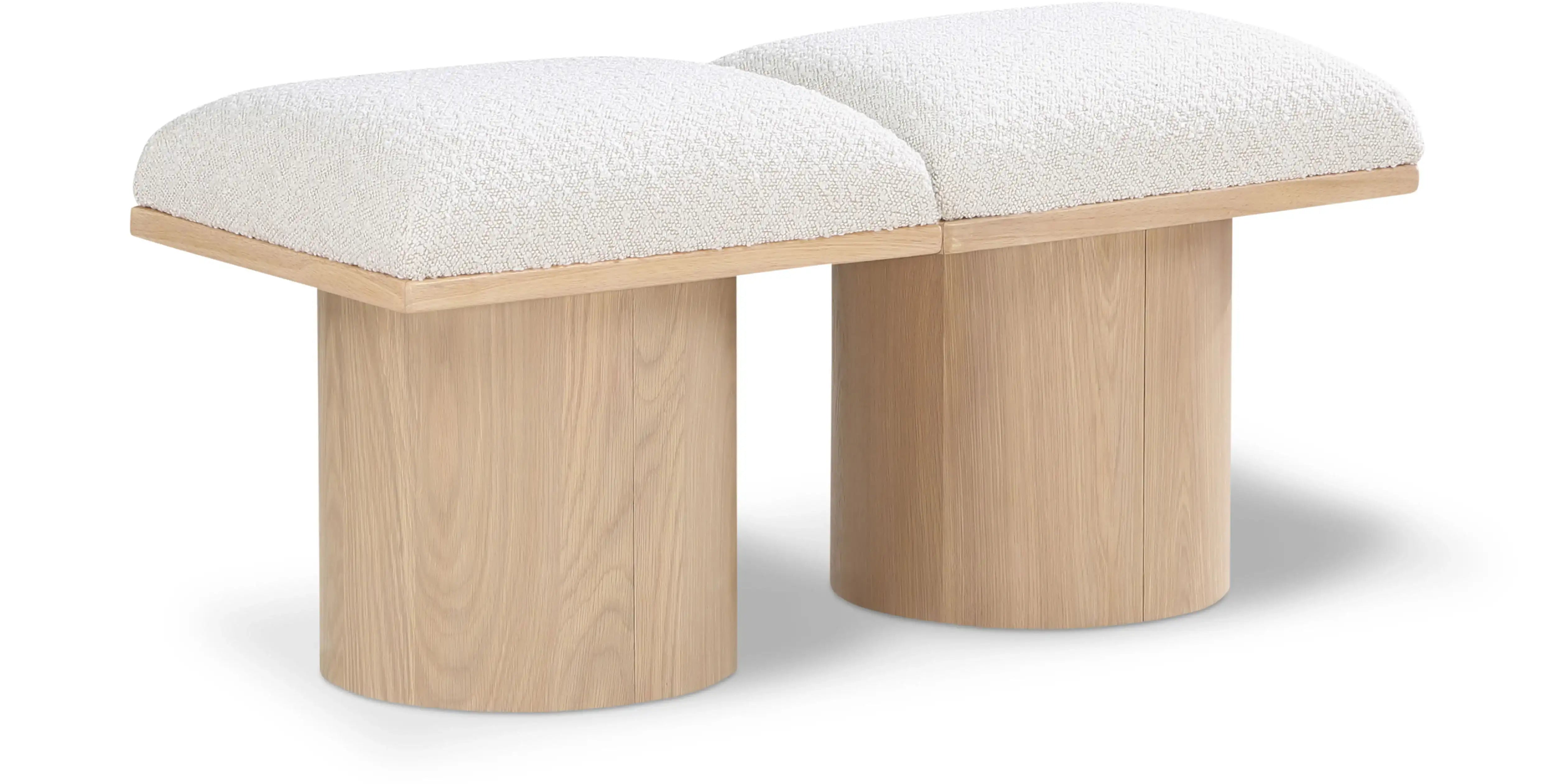 Pavilion - 2 Piece Modular Bench With Natural Base - Best Buy Furniture