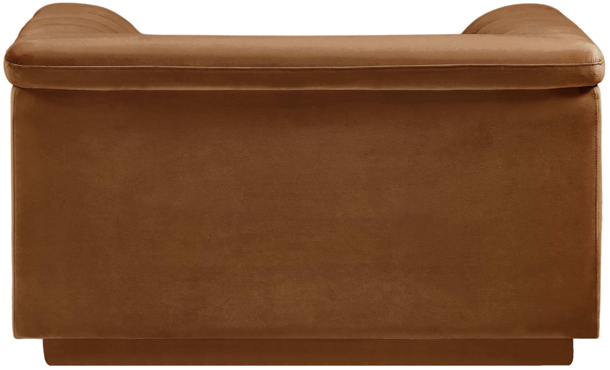 Cascade - Velvet Chair - Saddle