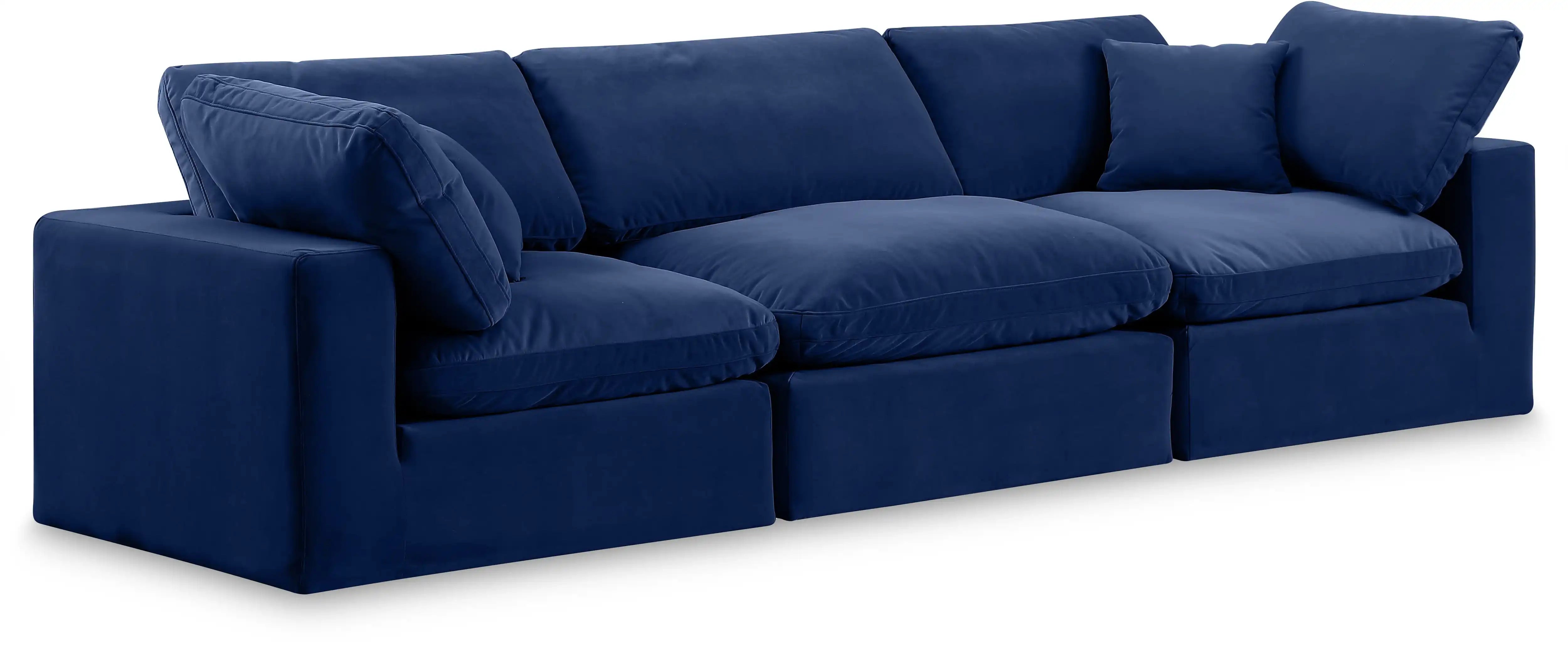 Comfy - Velvet Modular Sofa 3 Seats - Best Buy Furniture