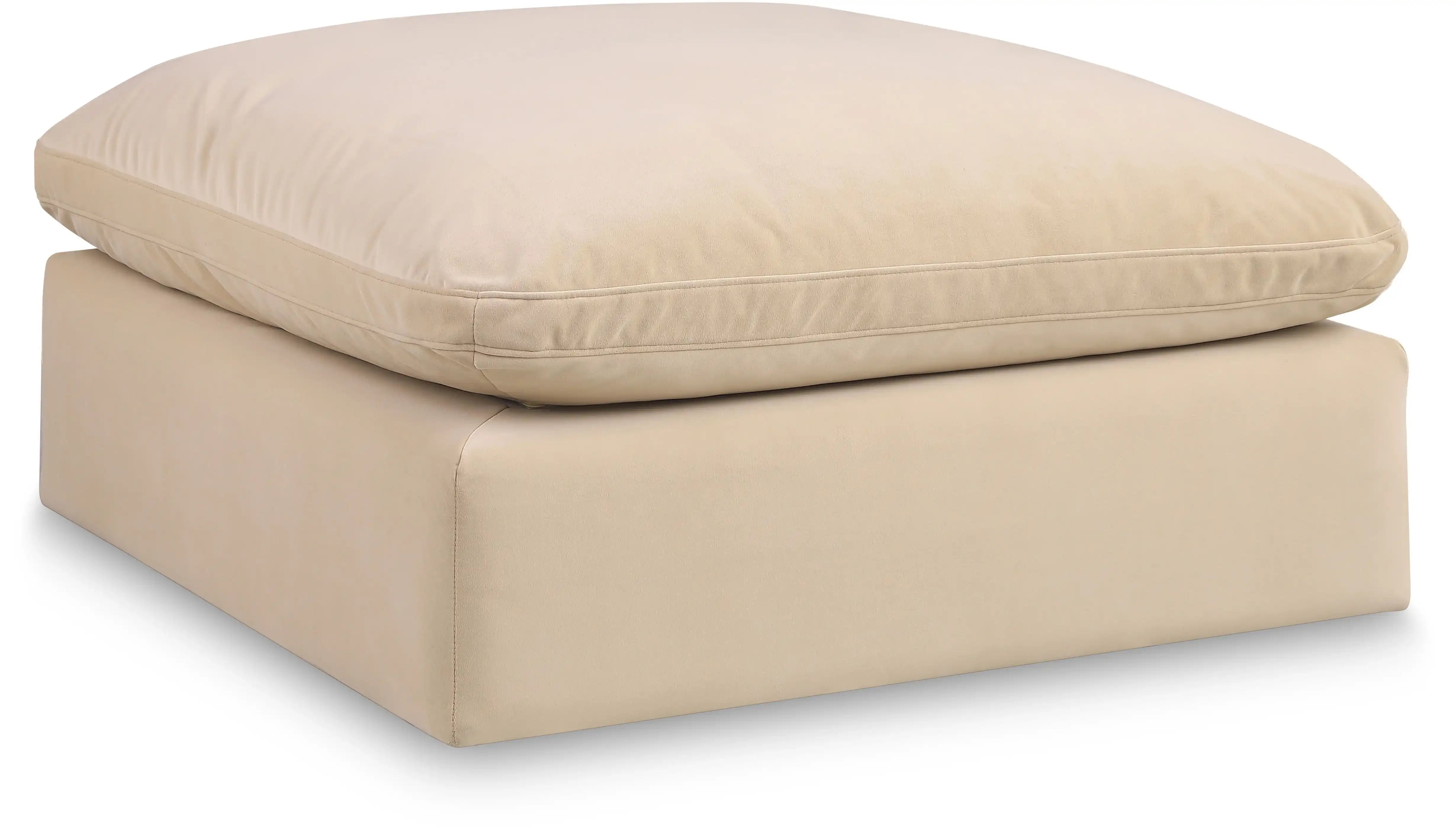 Comfy - Velvet Ottoman - Best Buy Furniture