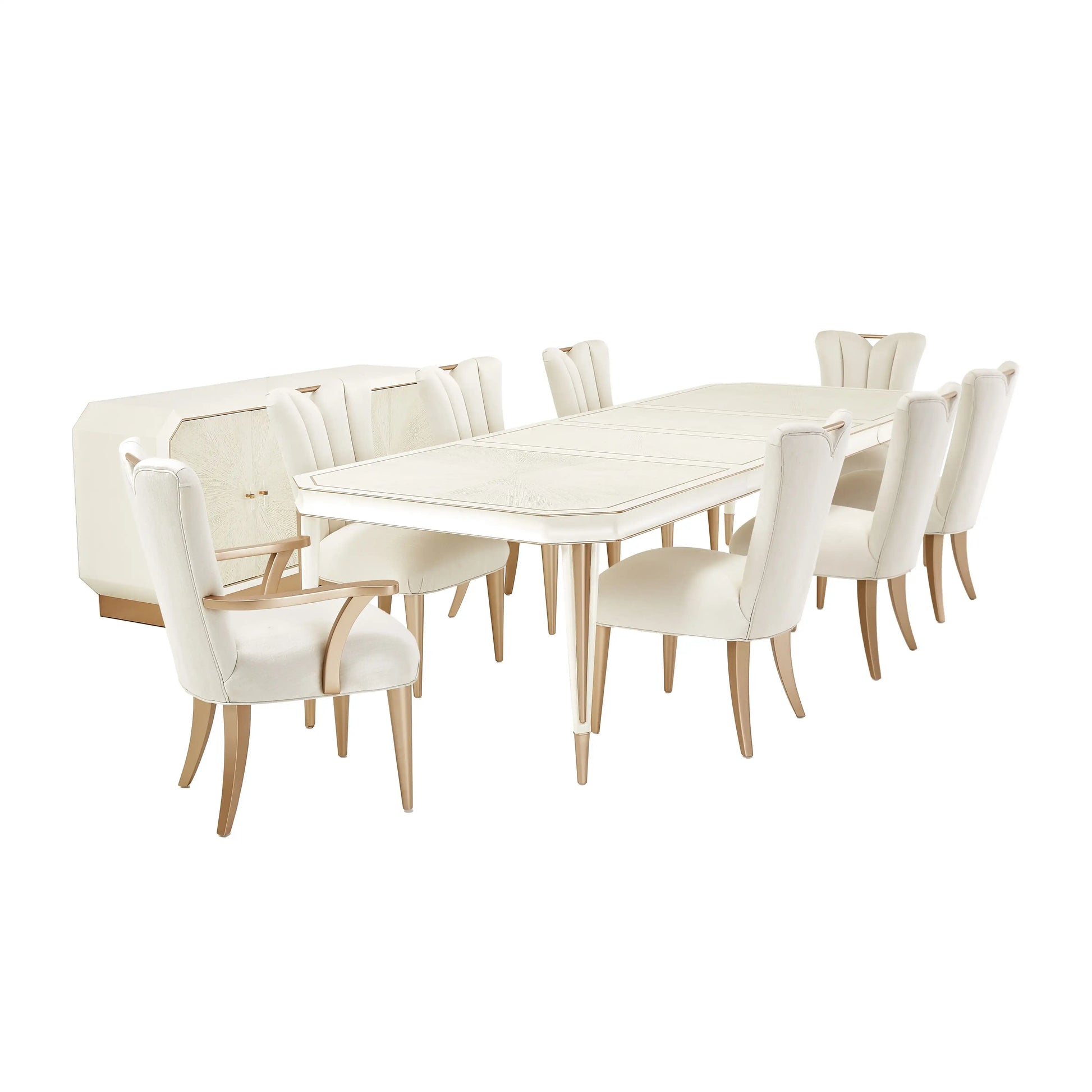 La Rachelle - Rectangular Dining Table - Champagne - Best Buy Furniture