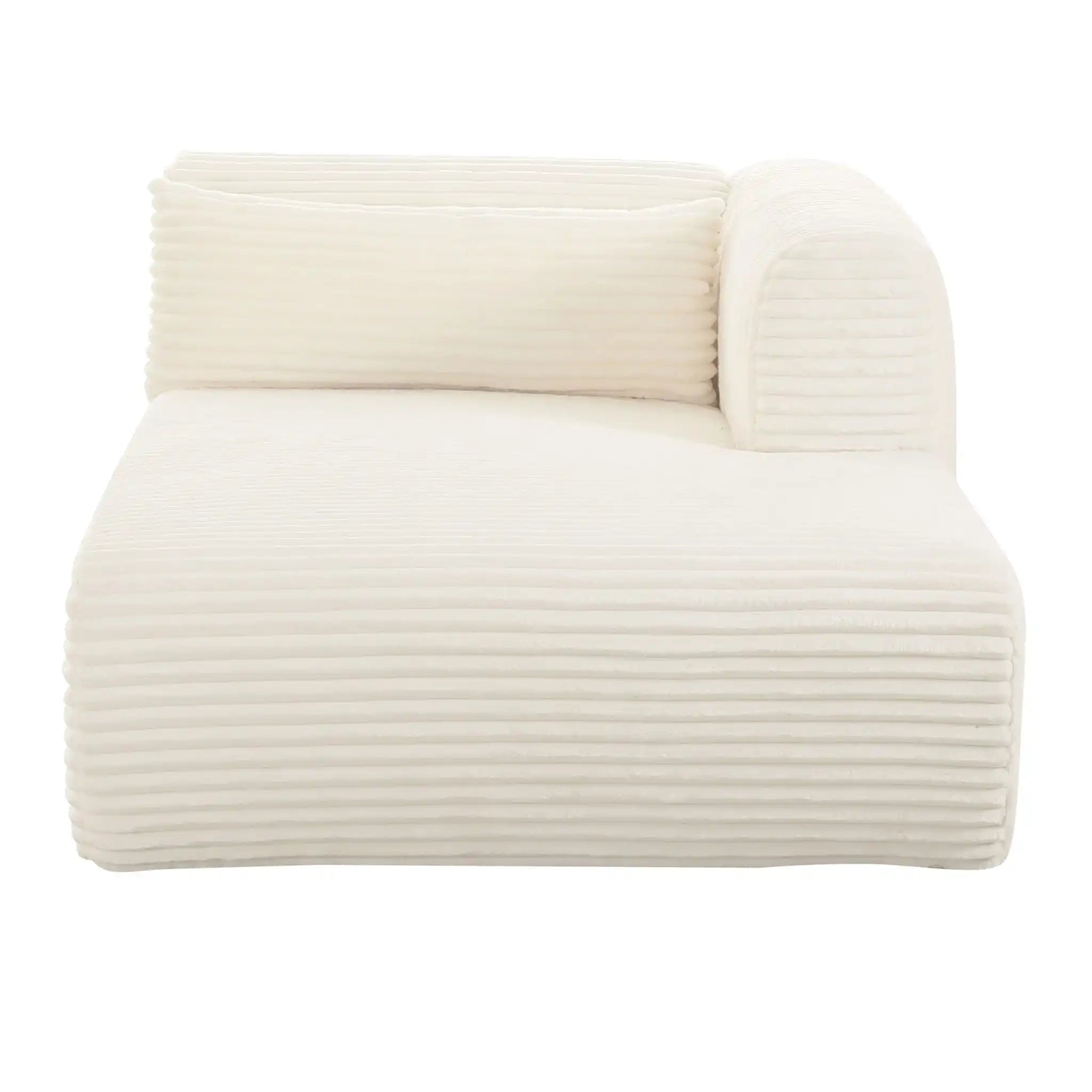 Tarra - Fluffy Oversized Corduroy Modular Chaise