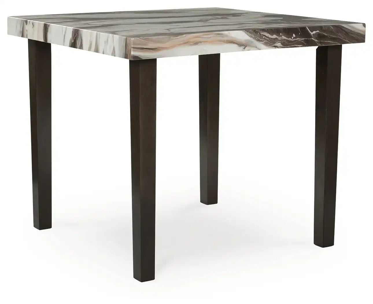 Jeshina - Square Dining Room Counter Table - Dark Brown / Beige - Best Buy Furniture