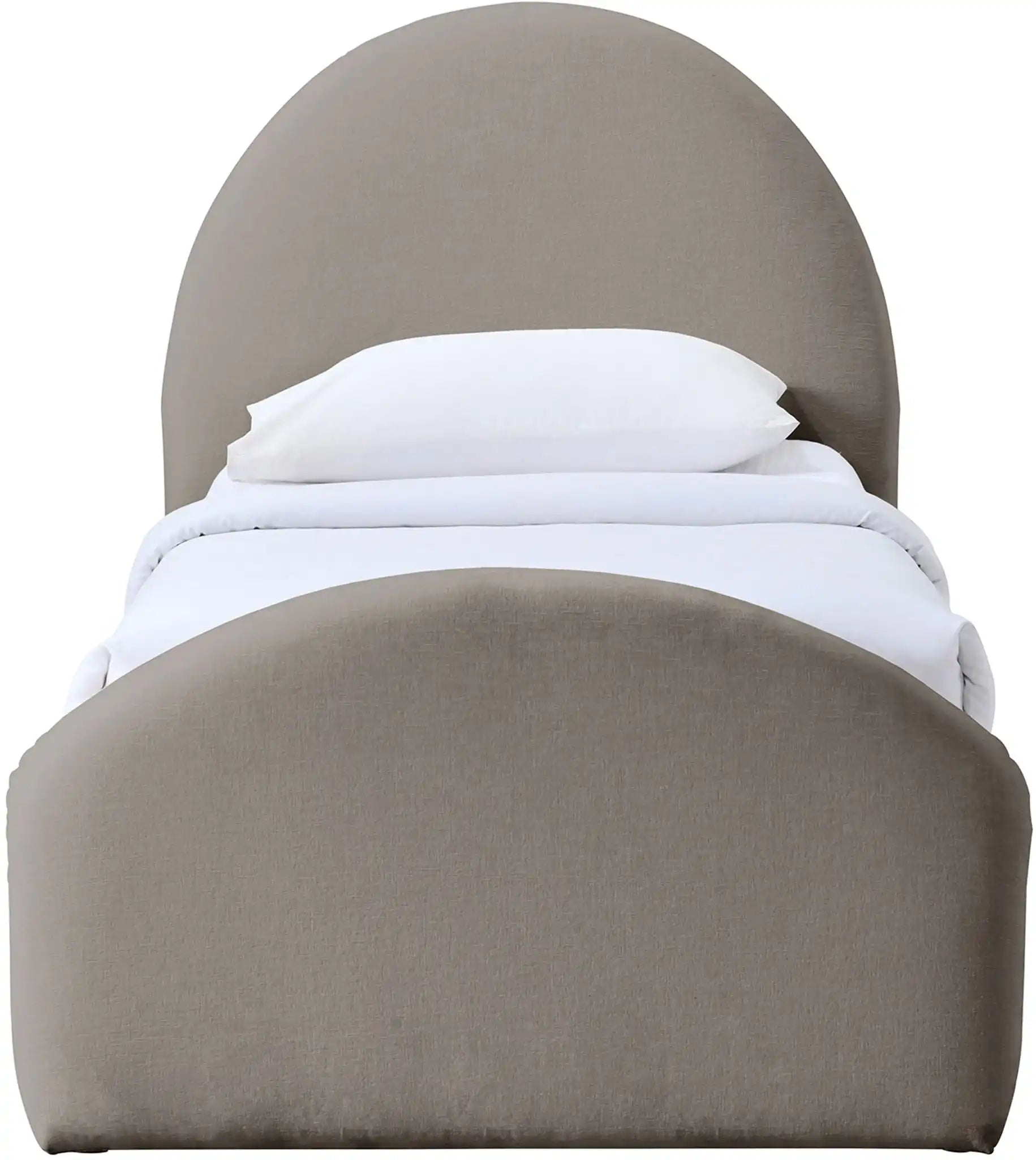 Andaz - Chenille Fabric Upholstered Trundle Bed