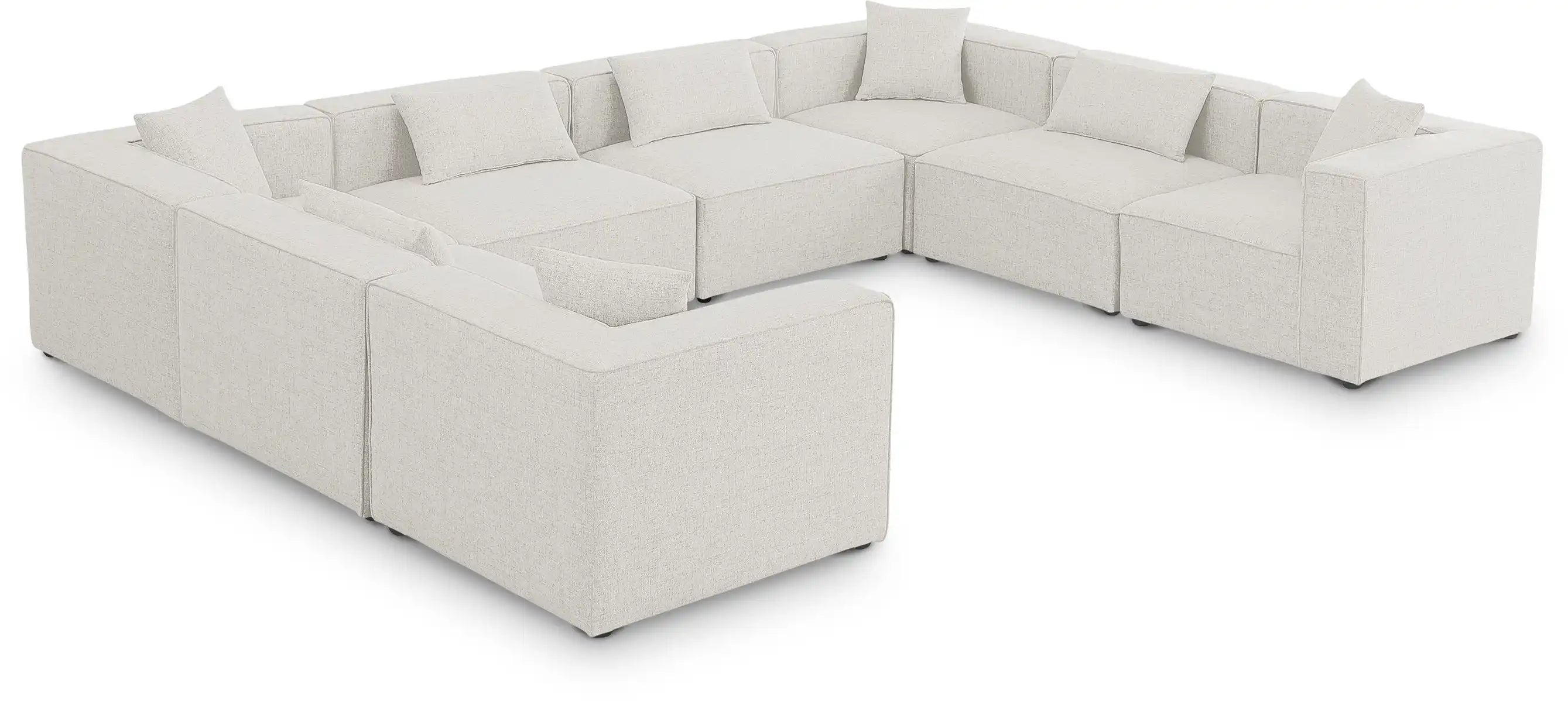Cube - Linen 8 Piece Modular Sectional - Best Buy Furniture