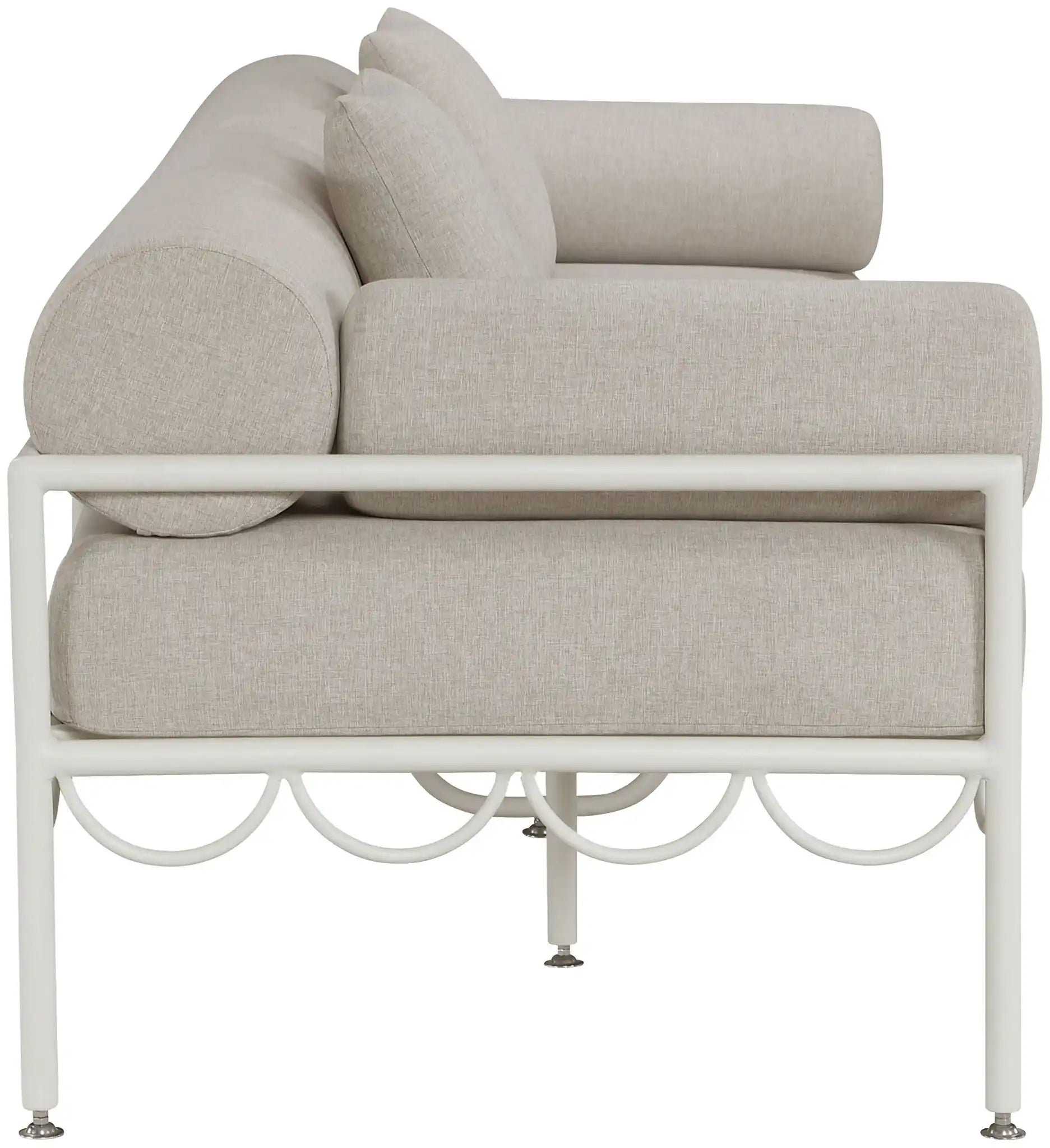 Portofino - Resilient Water Repellent Fabric 85.75" Upholstered Outdoor Patio Sofa