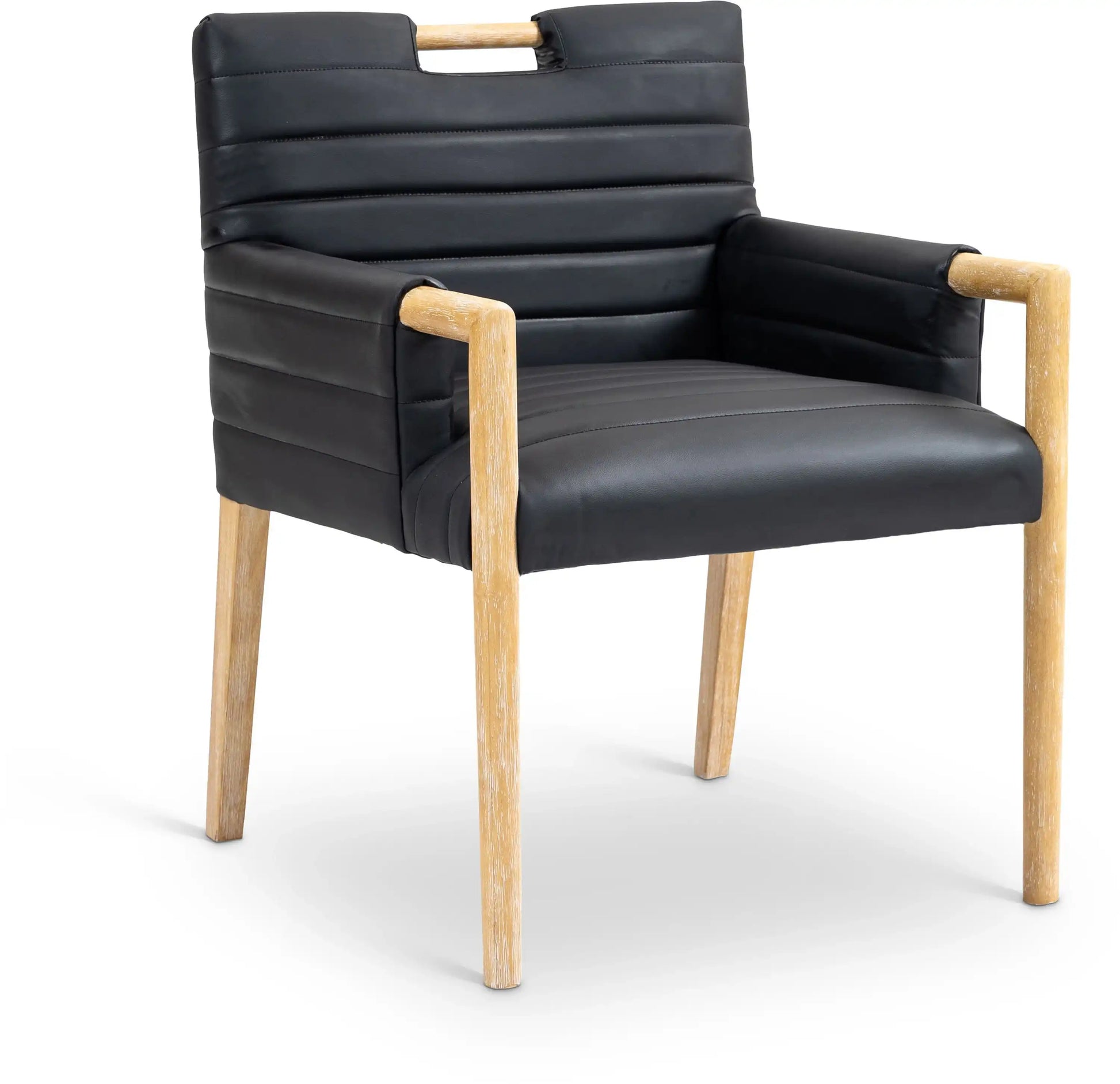 Aimee - Dining Arm Chair - Light Brown Legs - Best Buy Furniture