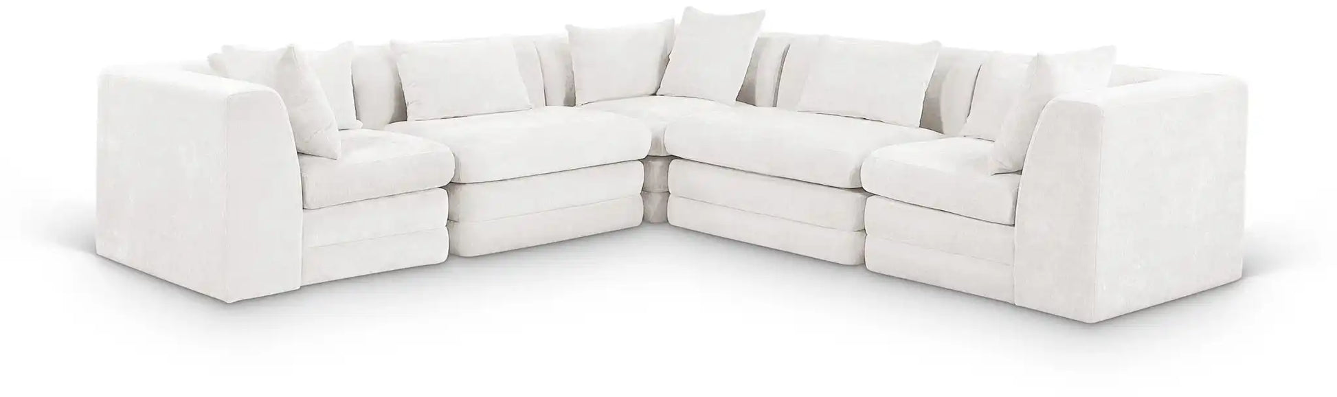 Stellar - 5 Piece Upholstered Modular Sectional - Best Buy Furniture