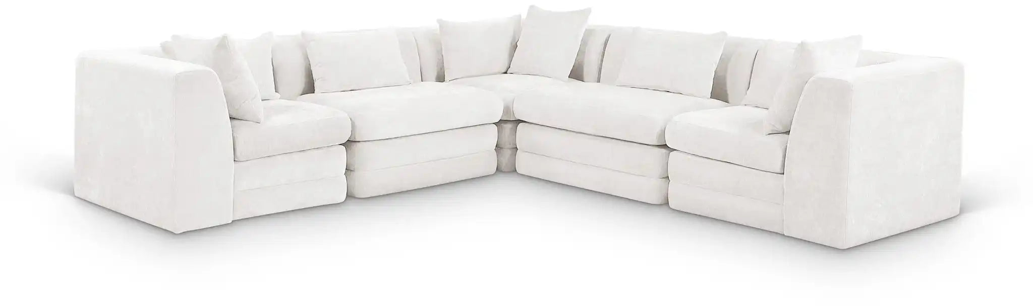 Stellar - 5 Piece Upholstered Modular Sectional - Best Buy Furniture
