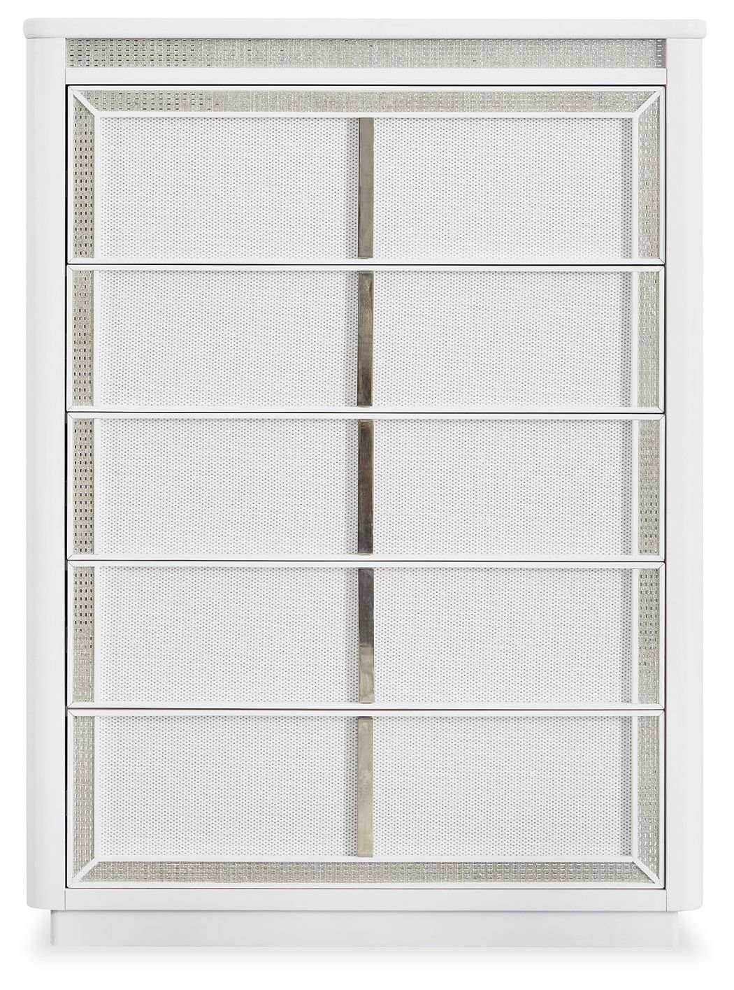Chalanna - Five Drawer Chest - White - Best Buy Furniture