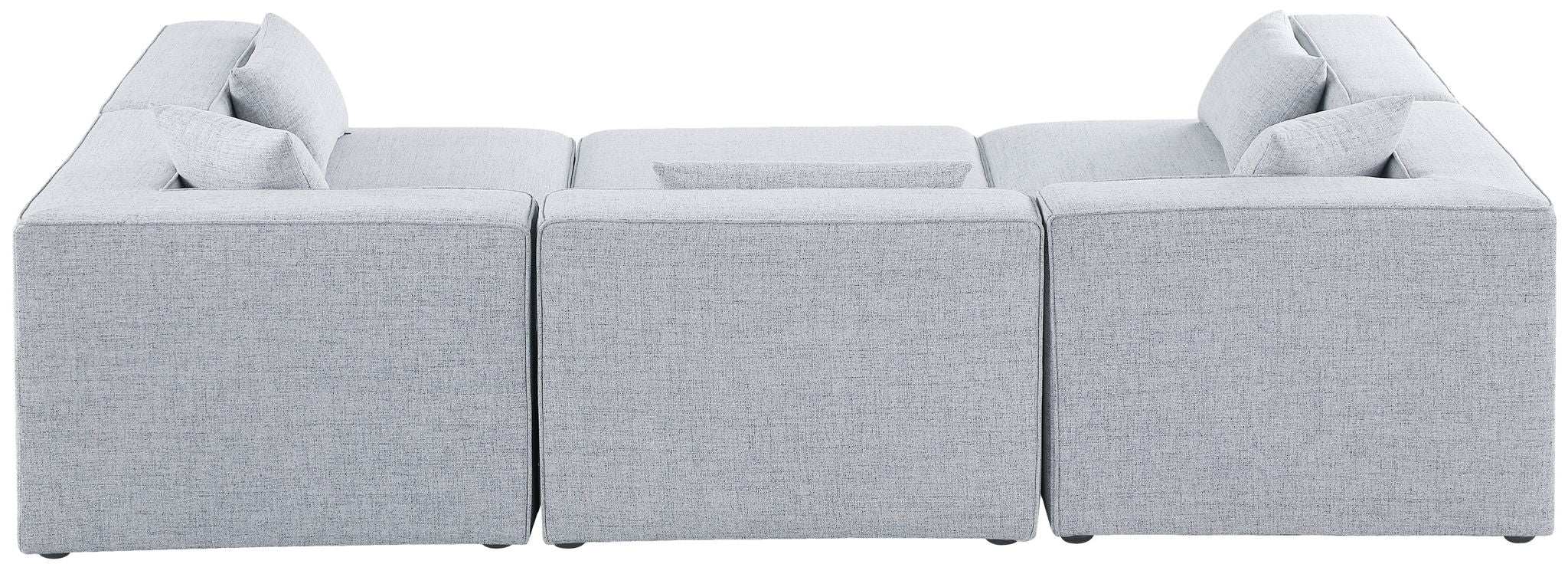 Cube - Linen 6 Piece Modular Sectional