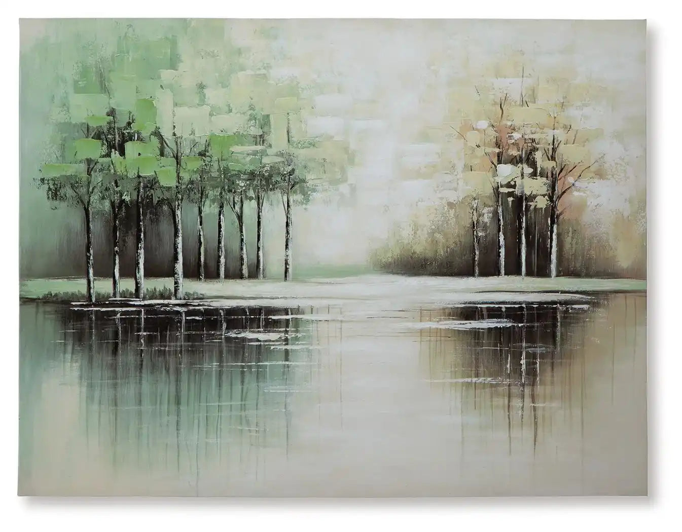 Garlenridge - Wall Art - Green / Tan / White - Best Buy Furniture